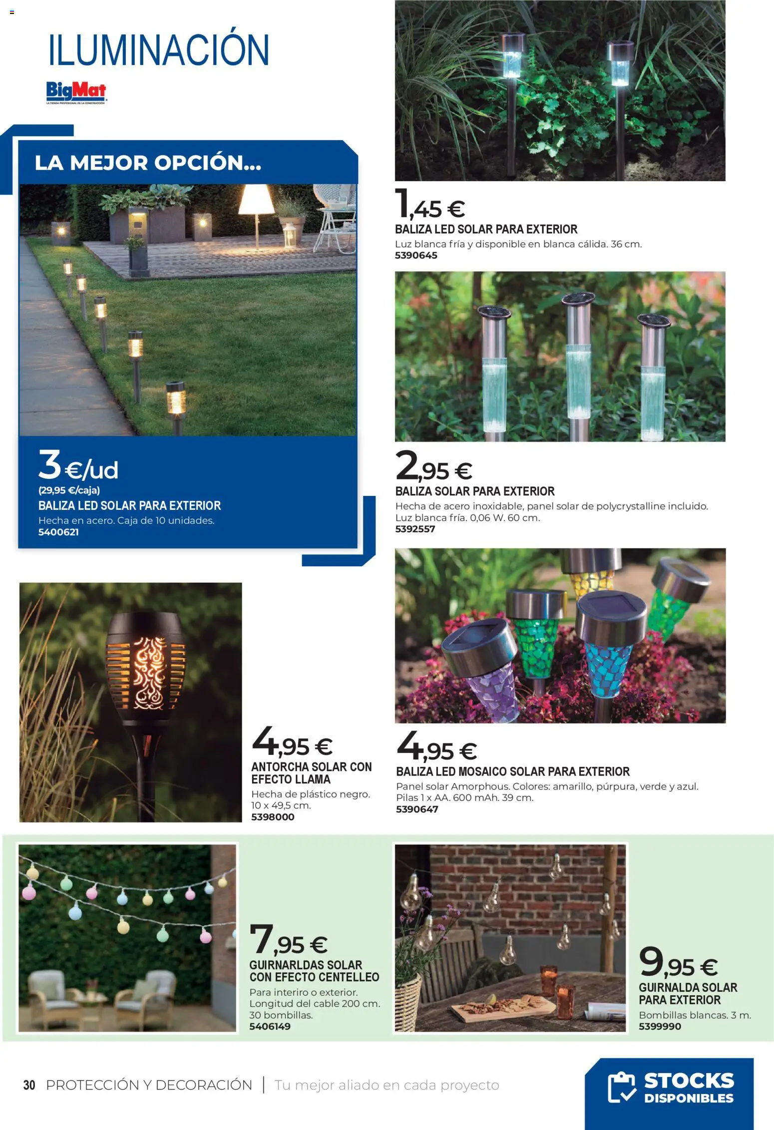 BigMat - Jardin y Piscinas 2026 │ válido desde el 23.03.2026 | Página: 30 | Productos: Cable, Galette de chaise, Caja