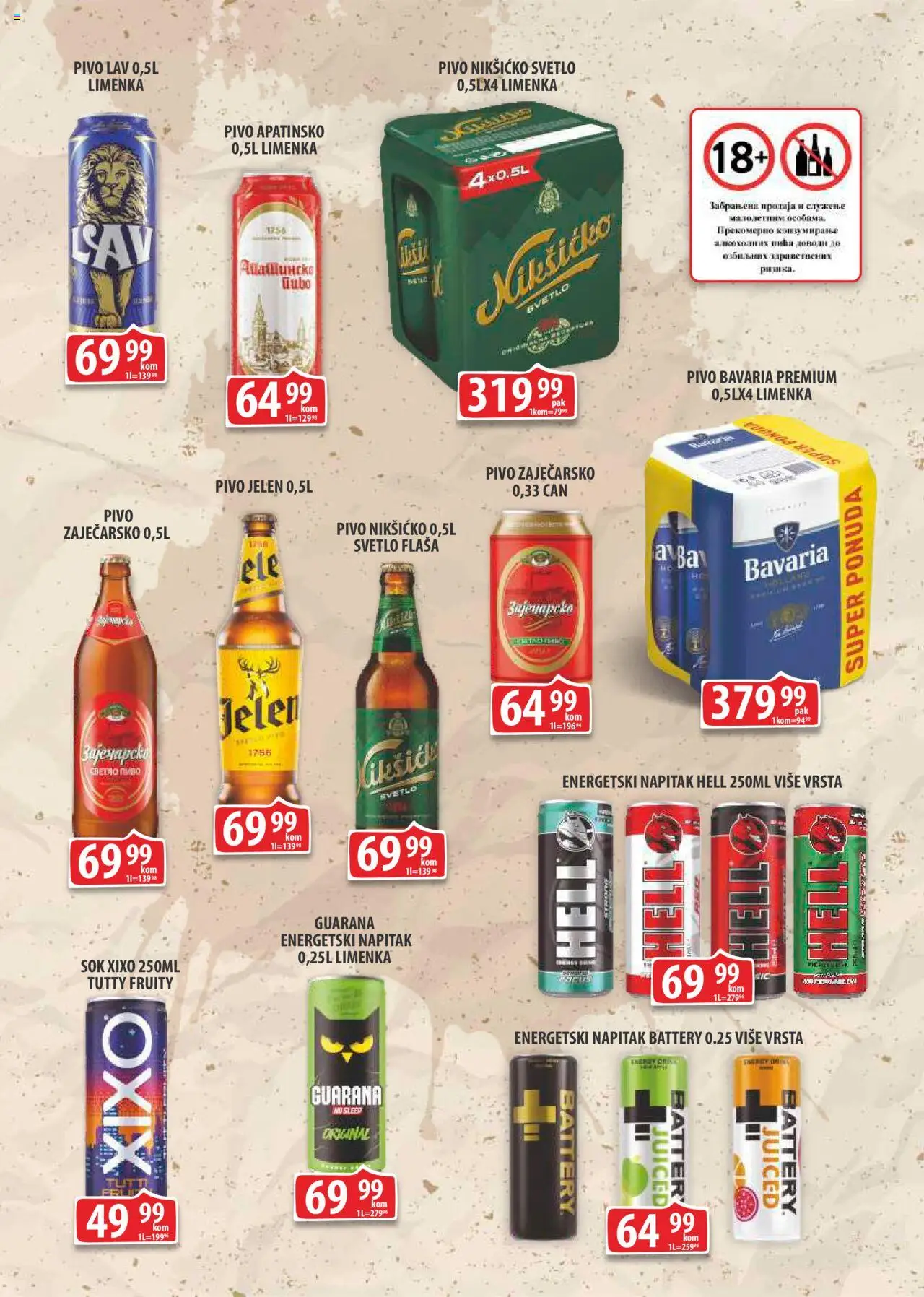 Fortuna Market katalog - važi od 12.09.2025 | Strana: 13 | Proizvode: Hell, Guarana, Sok, Pivo