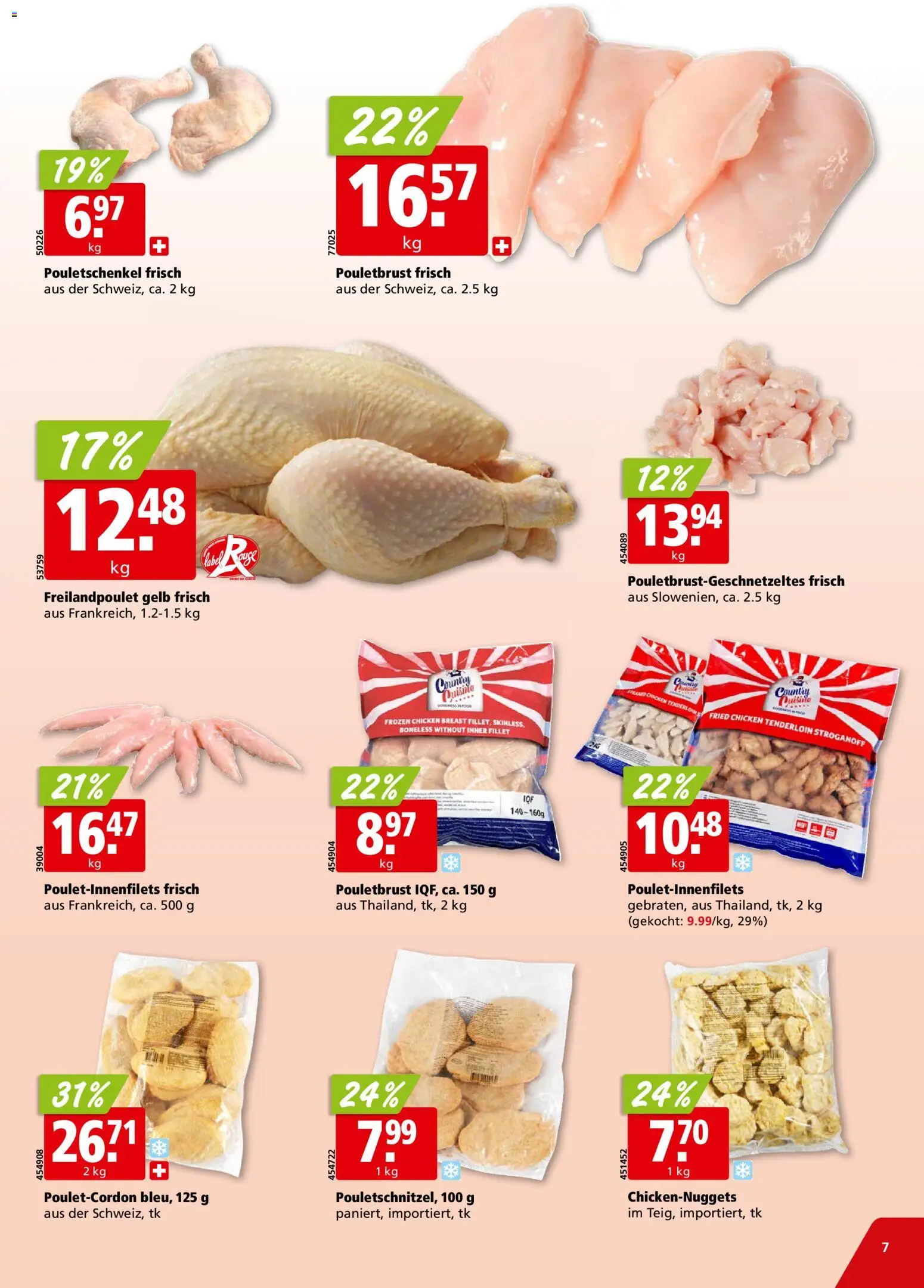 Aligro Aktionen – gültig ab 27.10.2025 | Seite: 7 | Produkte: Pouletbrust, Rouge