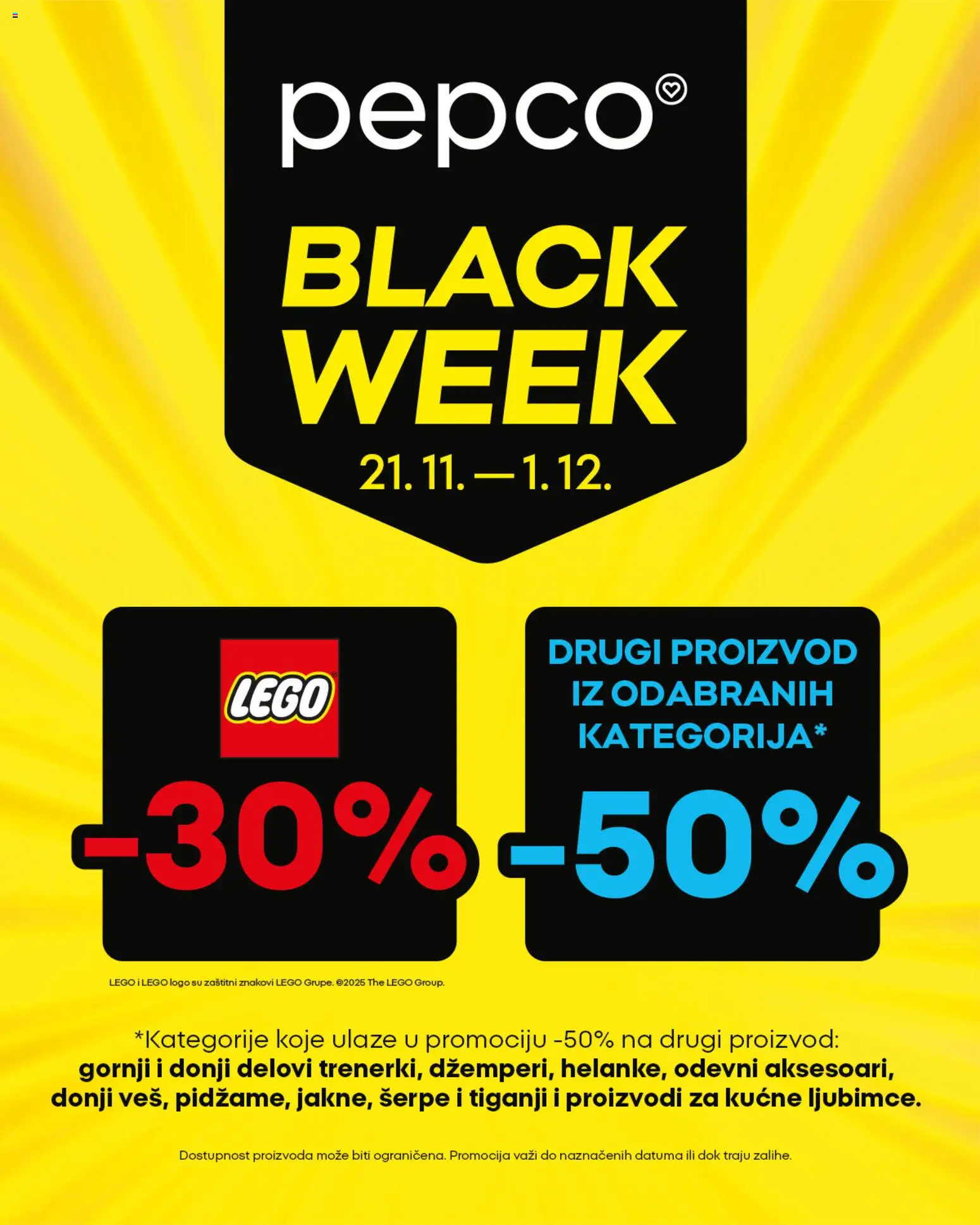Pepco katalog - važi od 21.11.2025 | Strana: 1 | Proizvode: Lego
