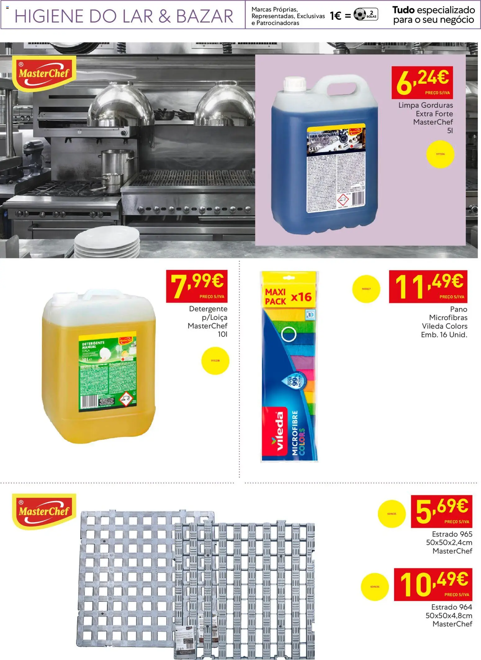 Recheio - Horeca Bons Negócios Madeira │ válido de 07.04.2026 | Página: 38 | Produtos: Detergente