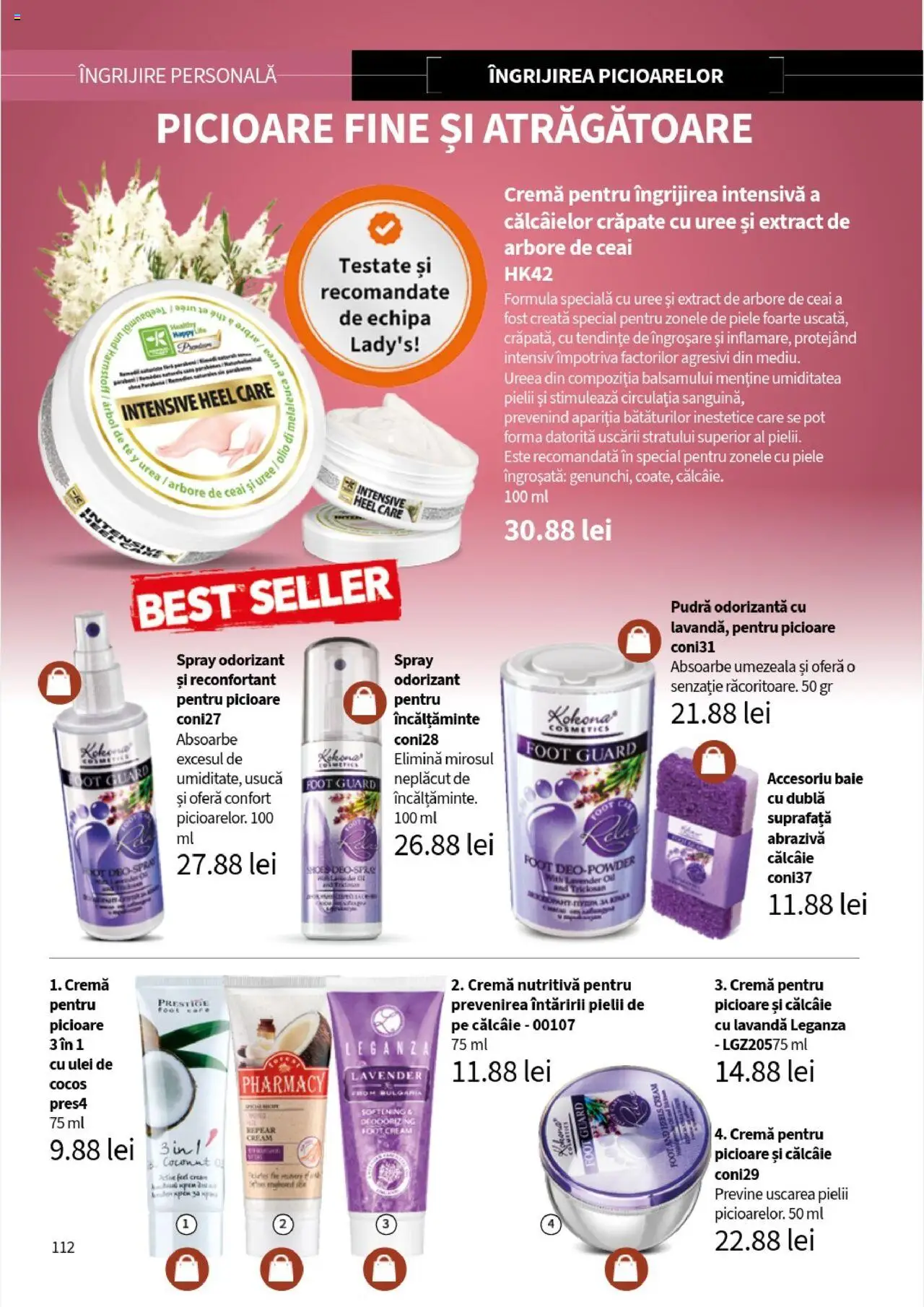 Catalog Lady’s – valabil de la 01.08.2025 | Pagină: 112 | Produse: Pudră, Cremă, Ulei, Ceai