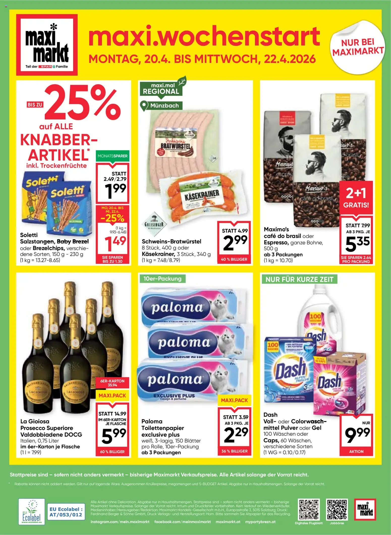Maximarkt Flugblatt gültig ab 16.04.2026 | Seite: 24