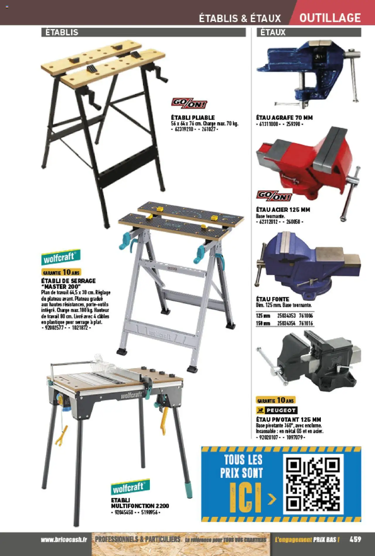 {H1} | Page: 459 | Produits: Base, Plateau, Agrafe, Livre