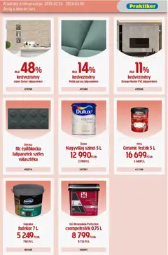 Praktiker akciós újság - amely érvényes a következő dátumtól: 26.02.2026 | Oldal: 17 | Termékek: Padlólap, Gres, Csempe