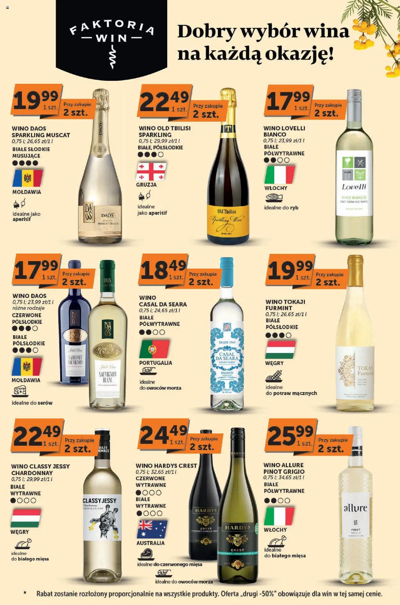 Groszek Gazetka - Faktoria Win od 07.08.2025 | Strona: 2 | Produkty: Chardonnay, Wino