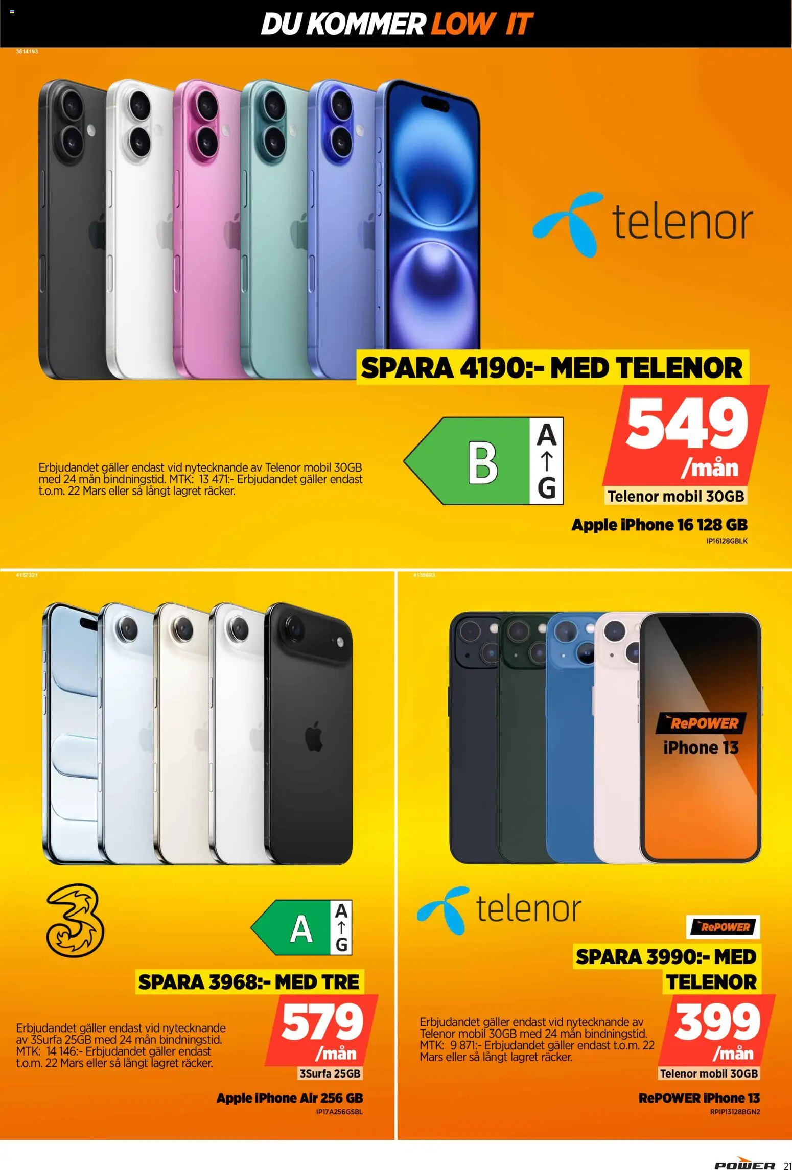 Power reklamblad aktuell från 09.03.2026 | Sida: 21 | Produkter: Galler, Äpple
