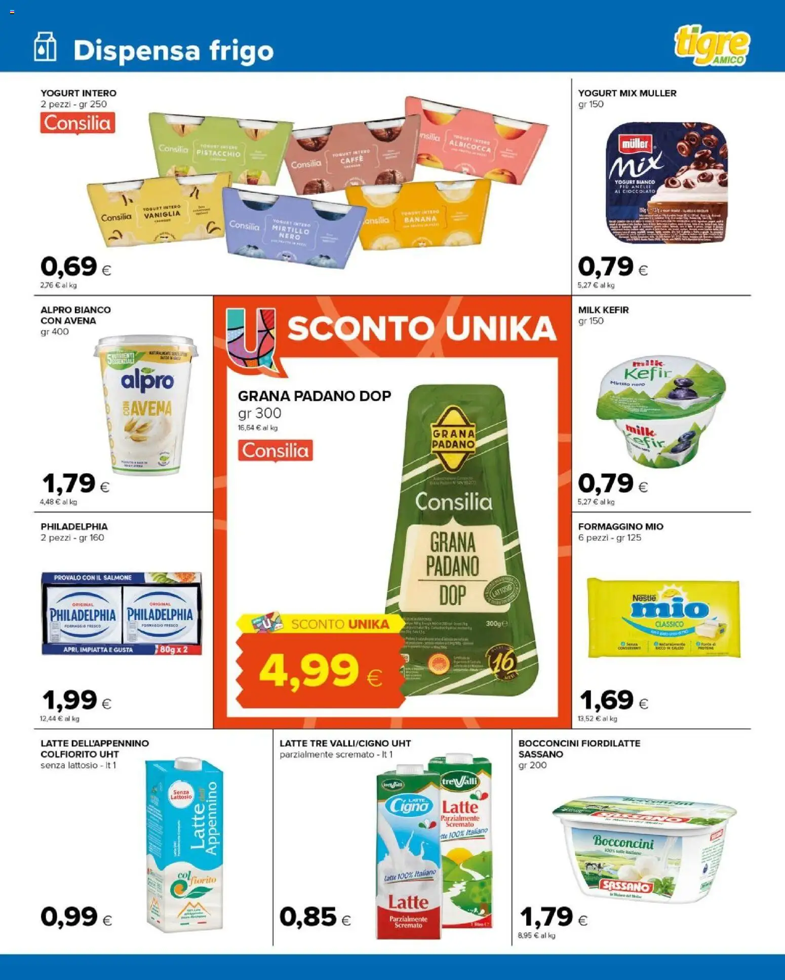 Volantino Tigre del 10.03.2026 | Pagina: 5 | Prodotti: Caffè, Latte, Formaggio, Latte parzialmente scremato