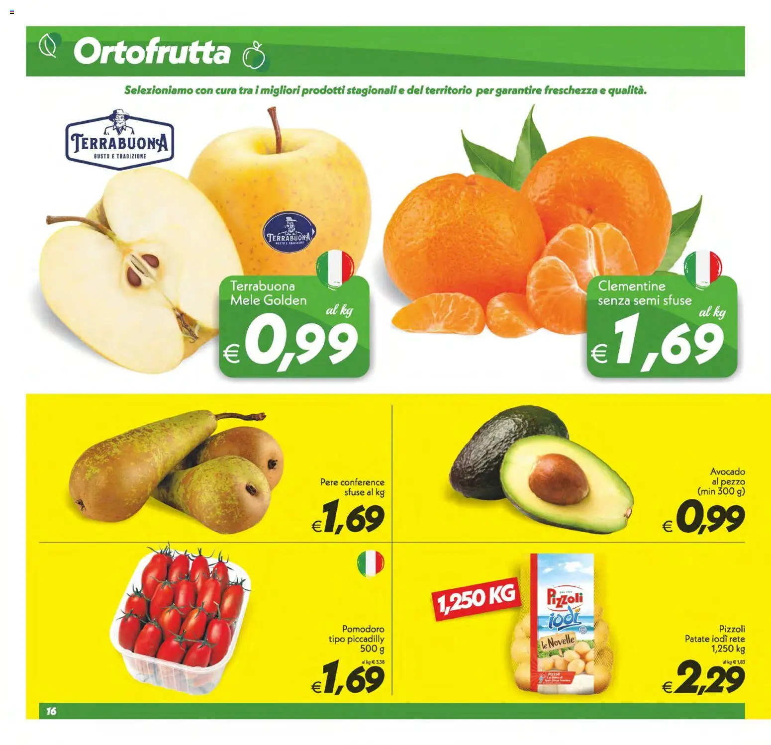 Volantino SuperConveniente del 23.01.2026 | Pagina: 16 | Prodotti: Mele, Avocado, Patate, Pomodoro