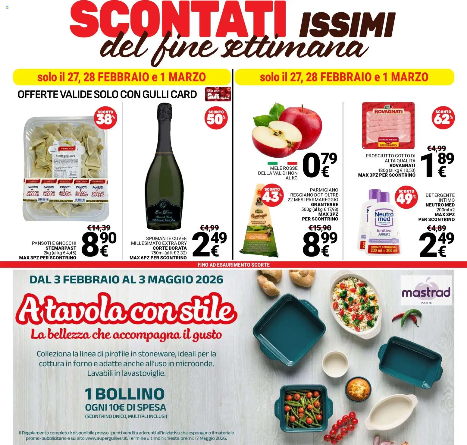 Volantino Gulliver del 24.02.2026 | Pagina: 24 | Prodotti: Prosciutto Cotto, Intimo, Lavastoviglie, Forno