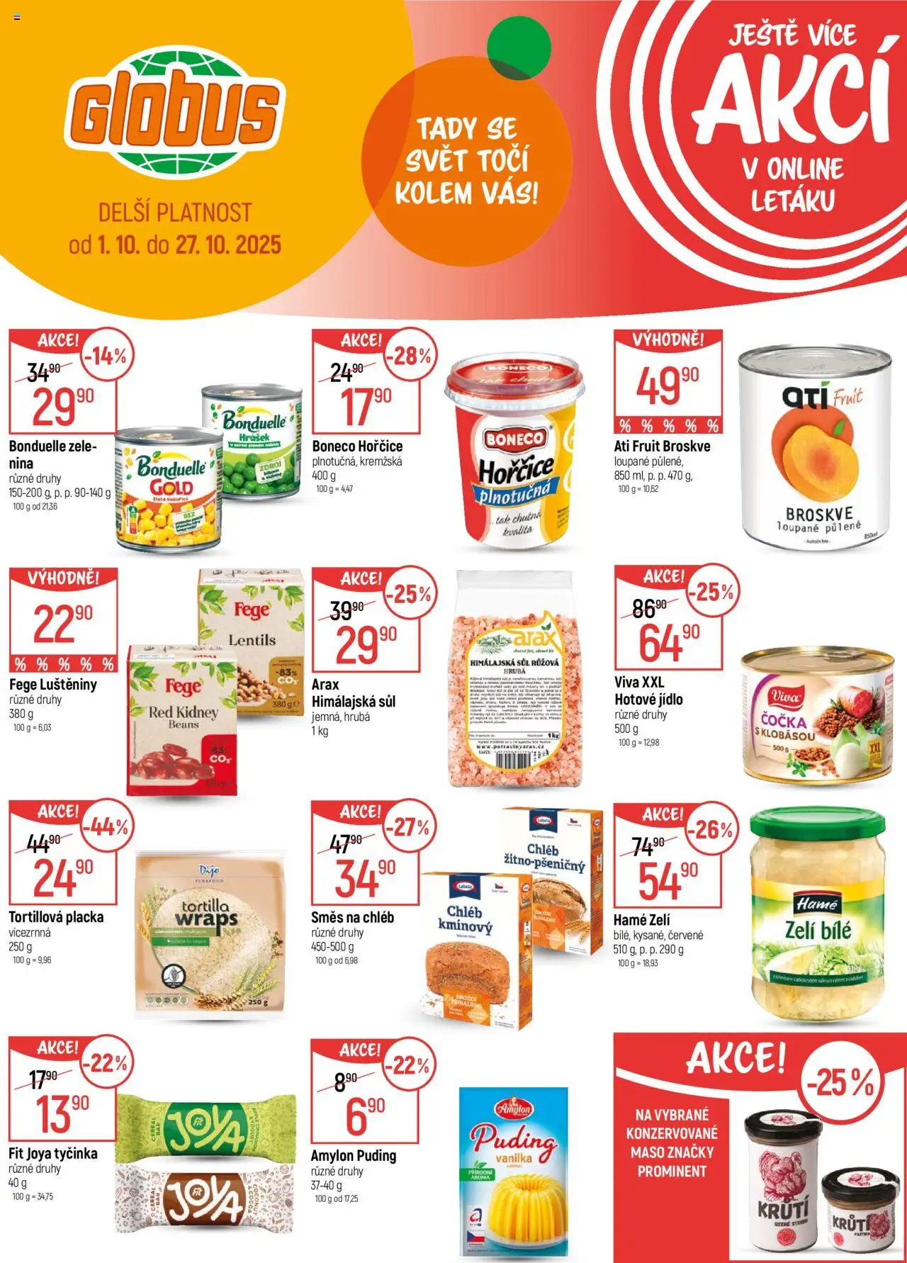 Globus leták - Liberec od 08.10.2025 | Strana: 36 | Produkty: Čočka, Chléb, Puding, Tortilla