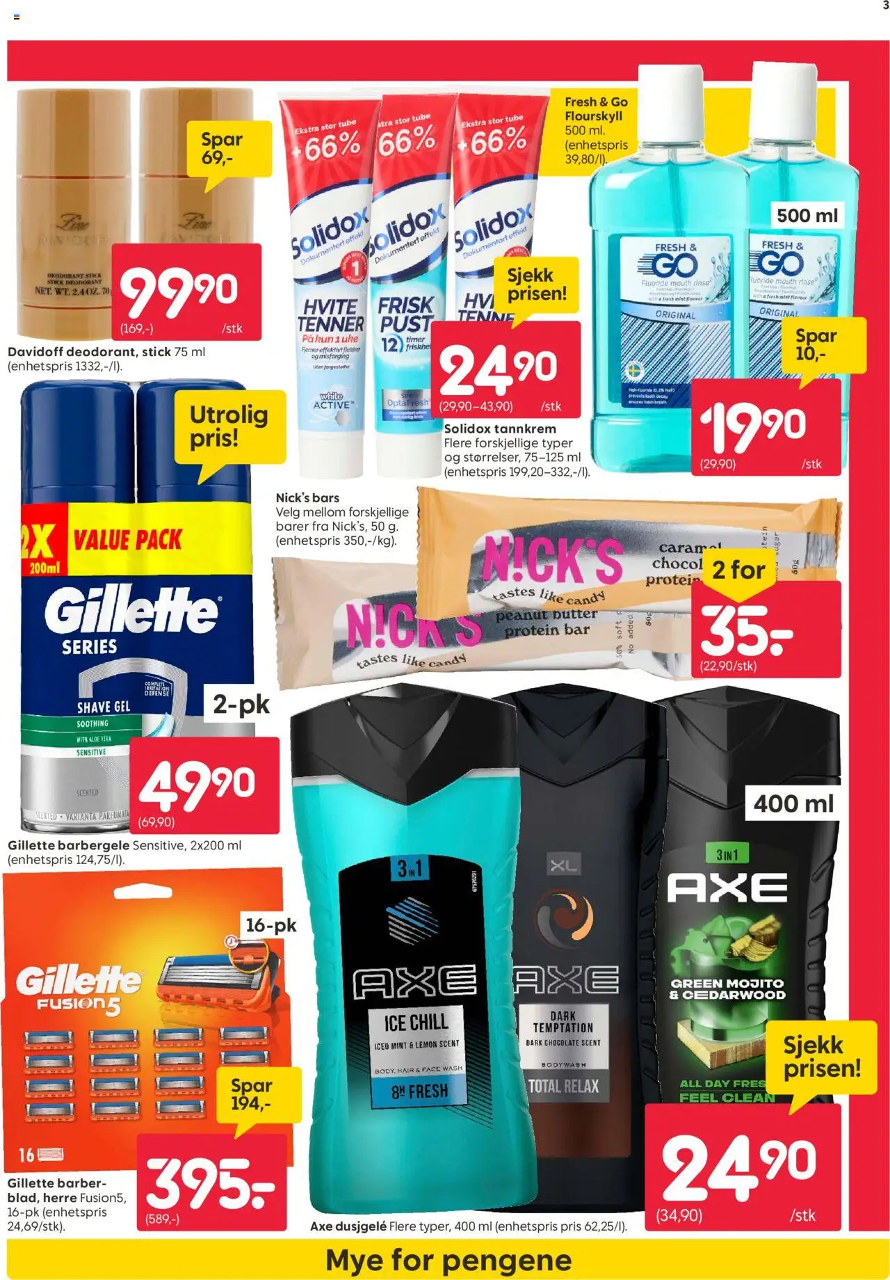 {H1} | Side: 3 | Produkter: Dusjgelé, Deodorant, Tannkrem, Суміш дитяча