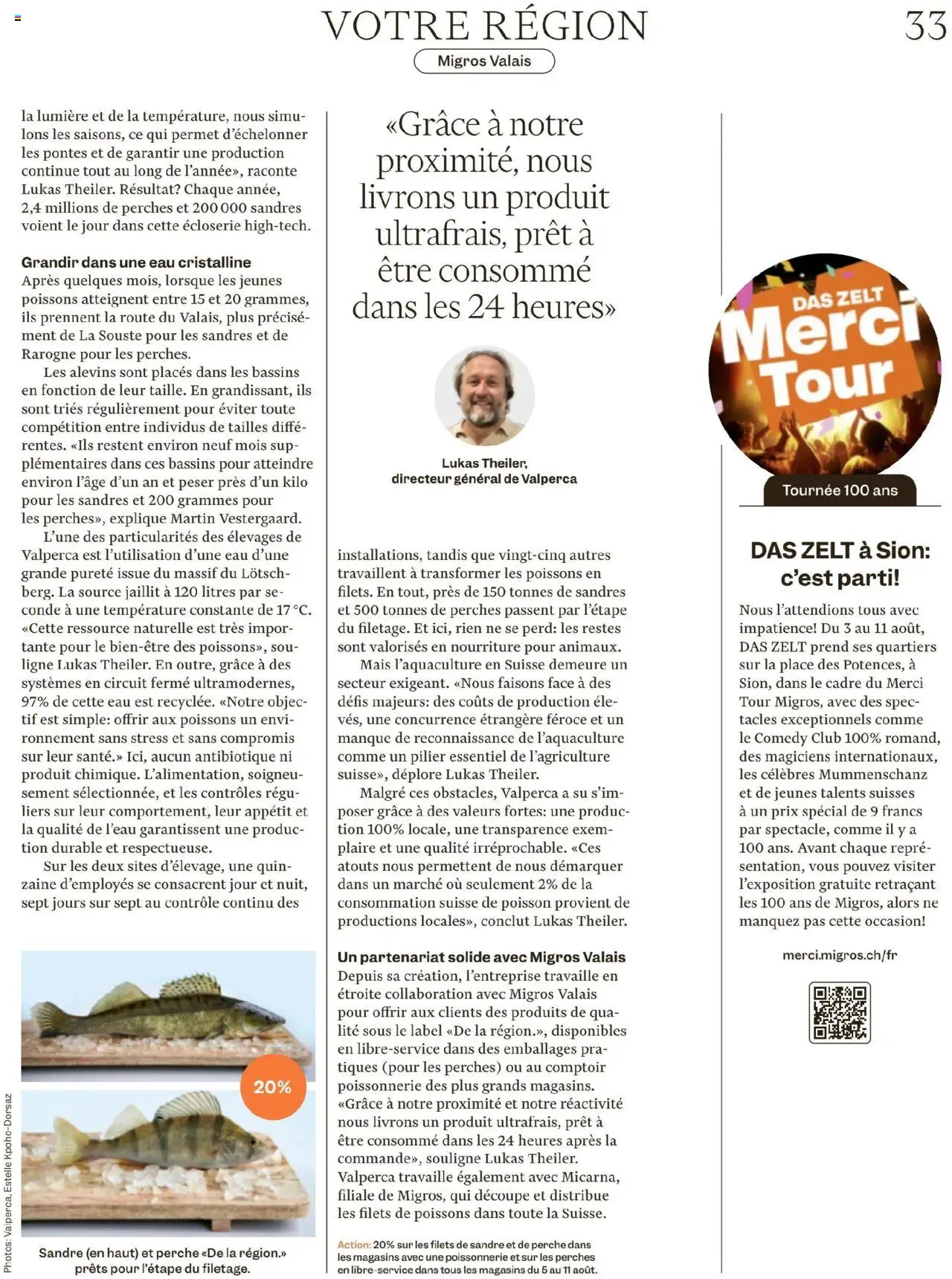 Migros - Magazin FR ab 05.08.2025 | Seite: 33 | Produkte: SUP