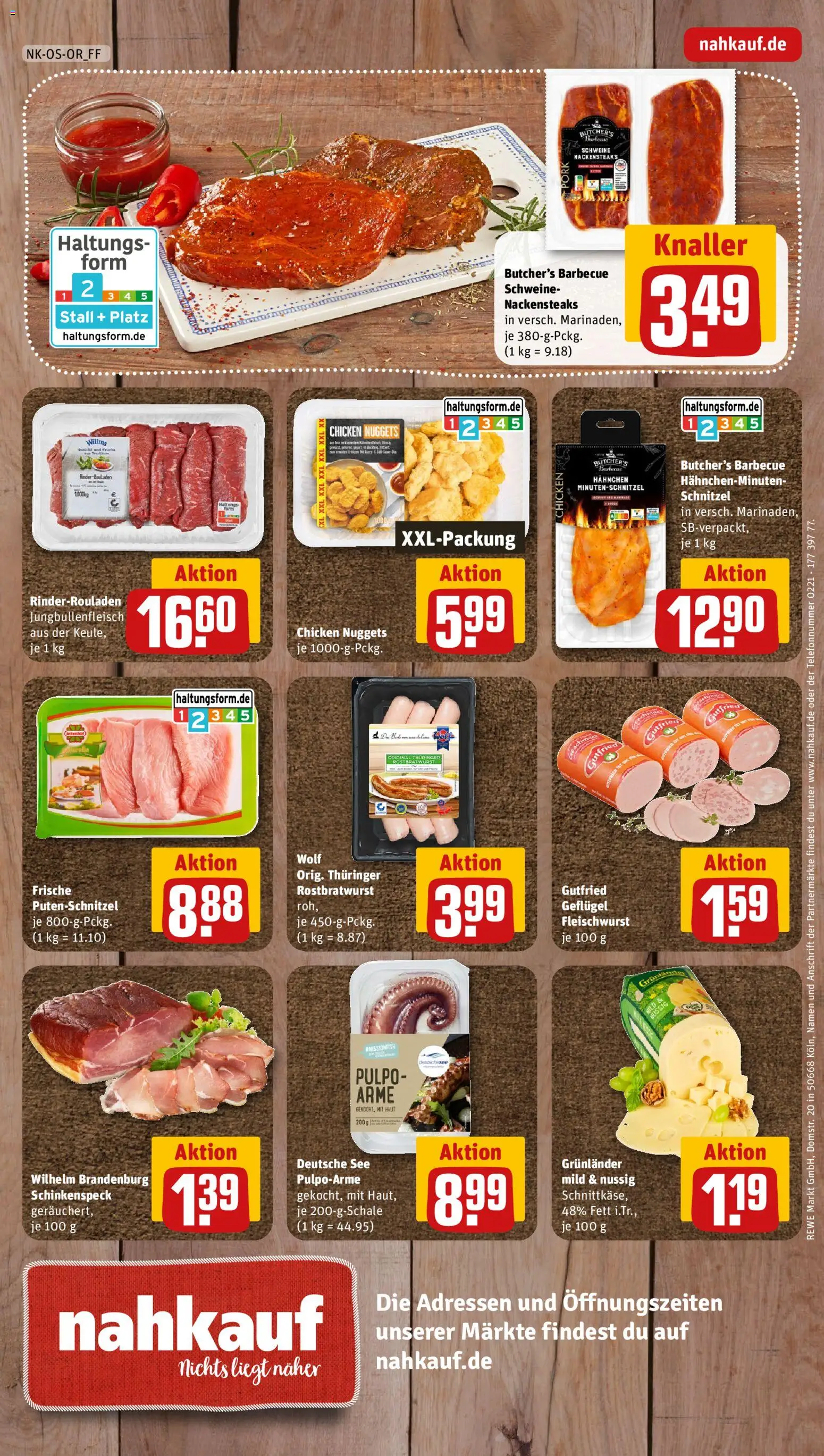 Nahkauf Prospekt – gültig ab 27.04.2026 | Seite: 8 | Produkte: Hahnchen, Schnitzel, Grunlander, Putenschnitzel