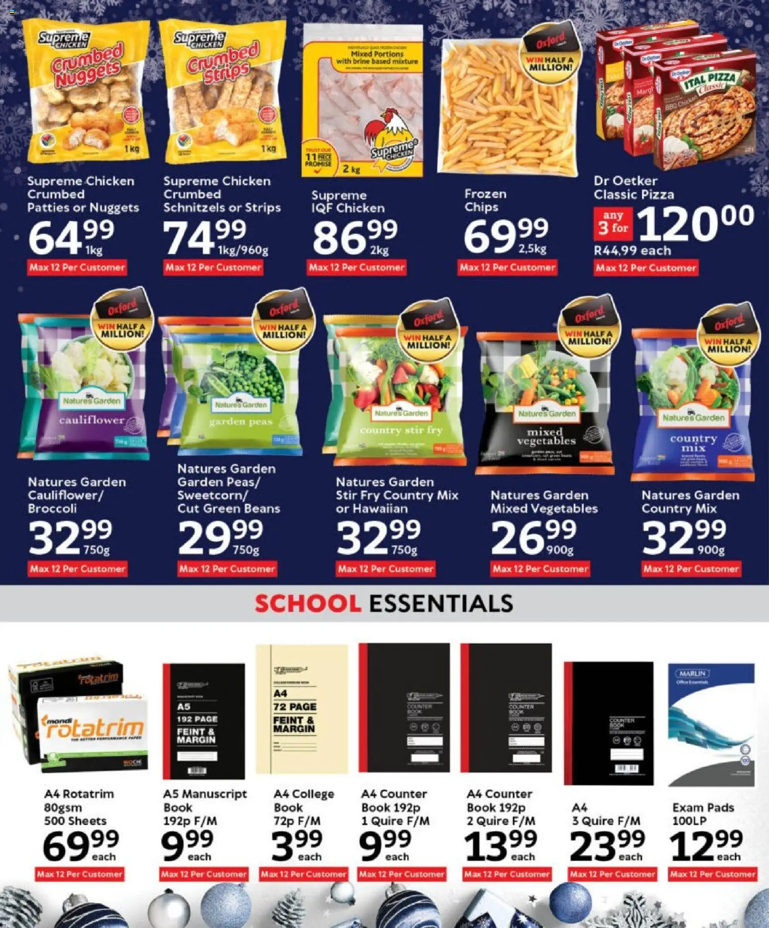 New Oxford Freshmarket catalogue – valid from 26.11.2025 | Page: 18 | Products: Cauliflower, Pizza, Chicken, Chips
