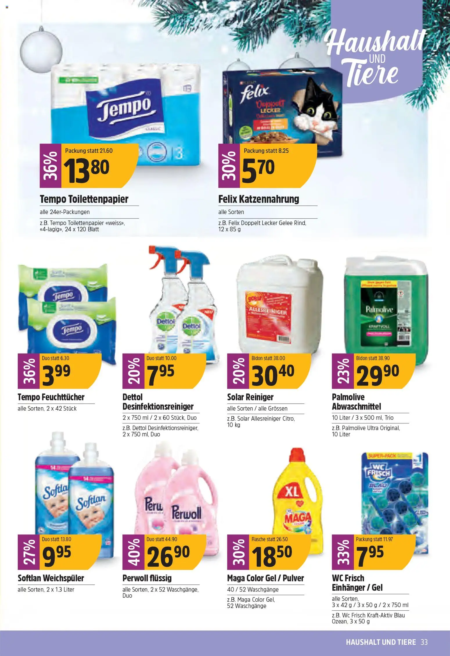 TopCC - Black Friday – gültig ab 01.12.2025 | Seite: 33 | Produkte: Pulver, Weichspüler, Toilettenpapier