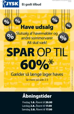 Eksempel på tilbudsavis JYSK - Tilbudsavis fra butik JYSK gyldig fra 01.08.2025