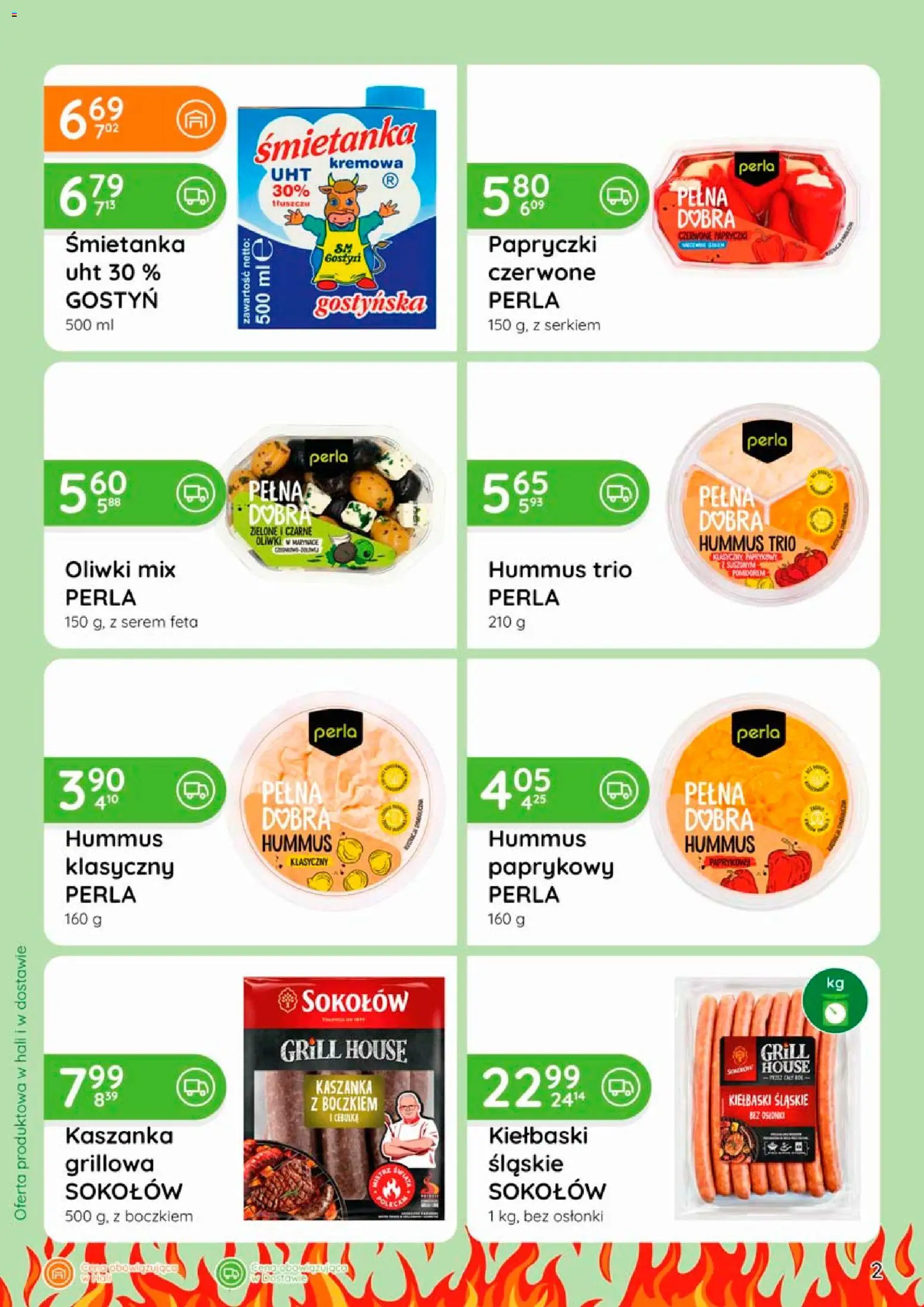 Eurocash gazetka - Grill od 09.04.2026 | Strona: 2 | Produkty: Grill, Kaszanka, Kiełbaski, Hummus