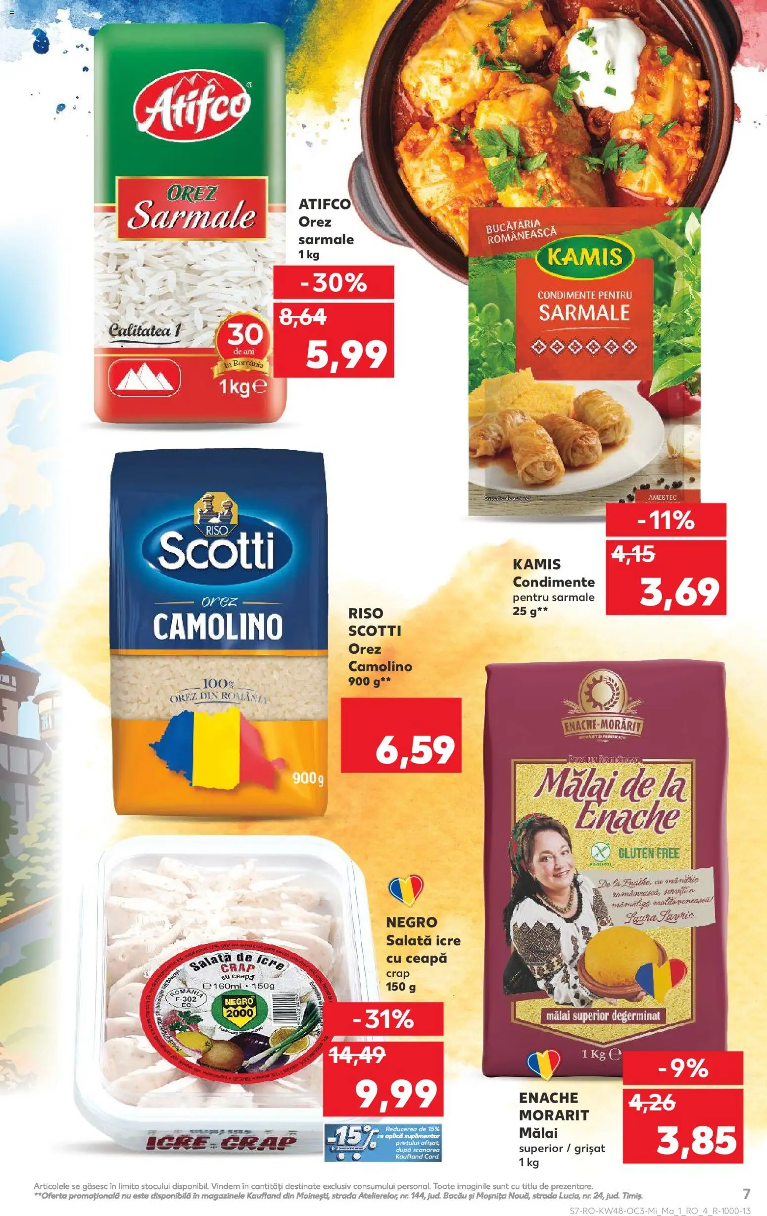 Kaufland RO akciós ujság - amely érvényes a következő dátumtól: 26.11.2025 | Oldal: 7 | Termékek: Saláta