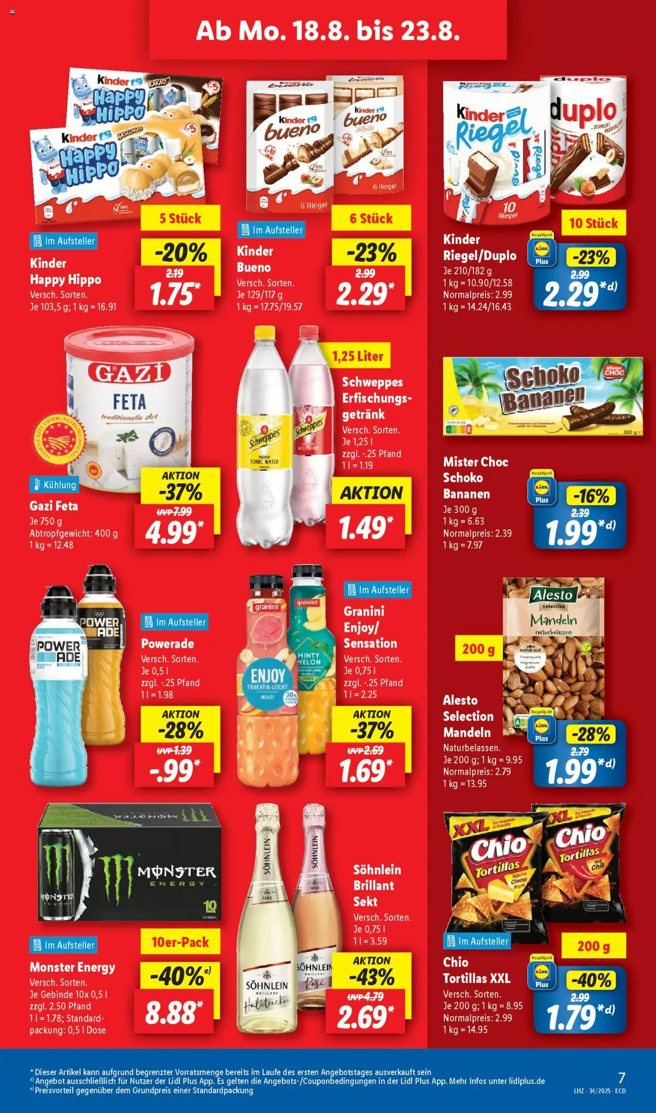 Lidl Prospekt 	 - gültig ab dem 18.08.2025 | Seite: 9 | Produkte: Energy, Schweppes, Monster, Powerade