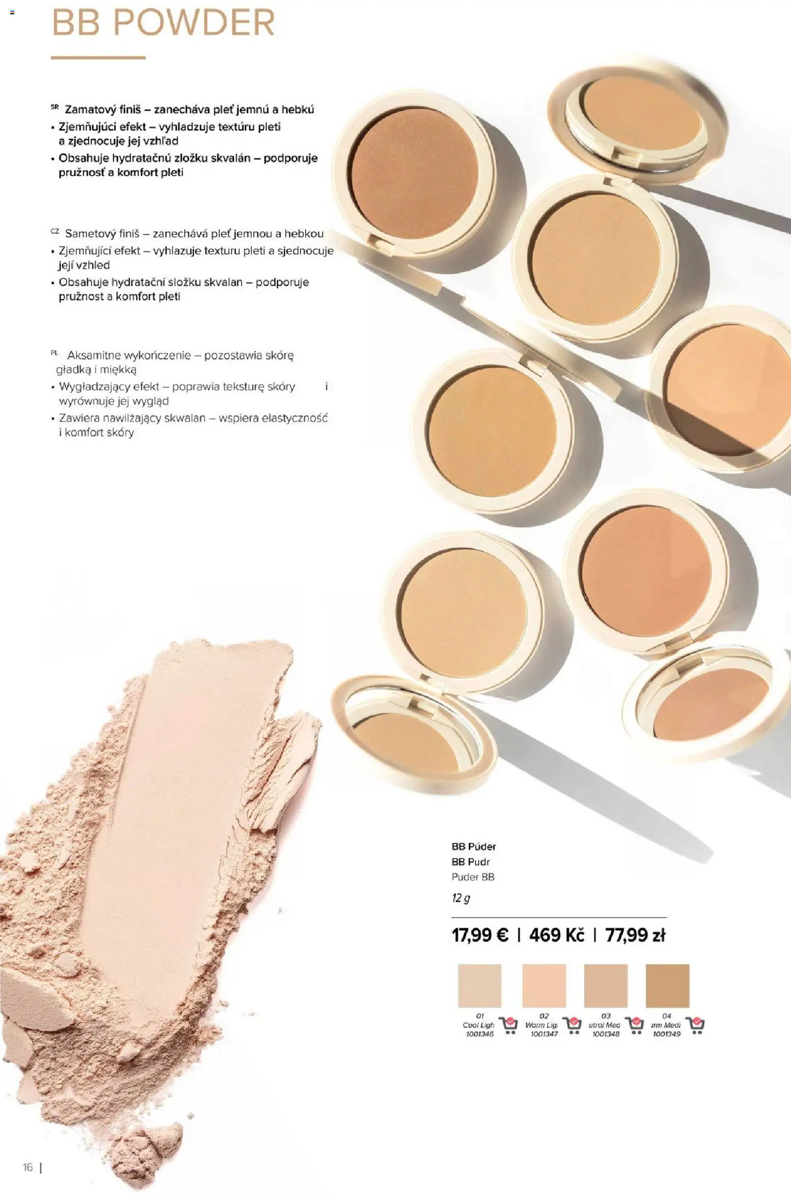 Nové Farmasi akcie – leták je platný od 01.01.2026 | Strana: 16 | Produkty: Púder