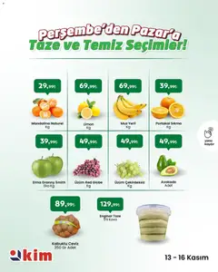 13.11.2025 tarihinden itibaren geçerli olan Kim Market kataloğu önizlemesi