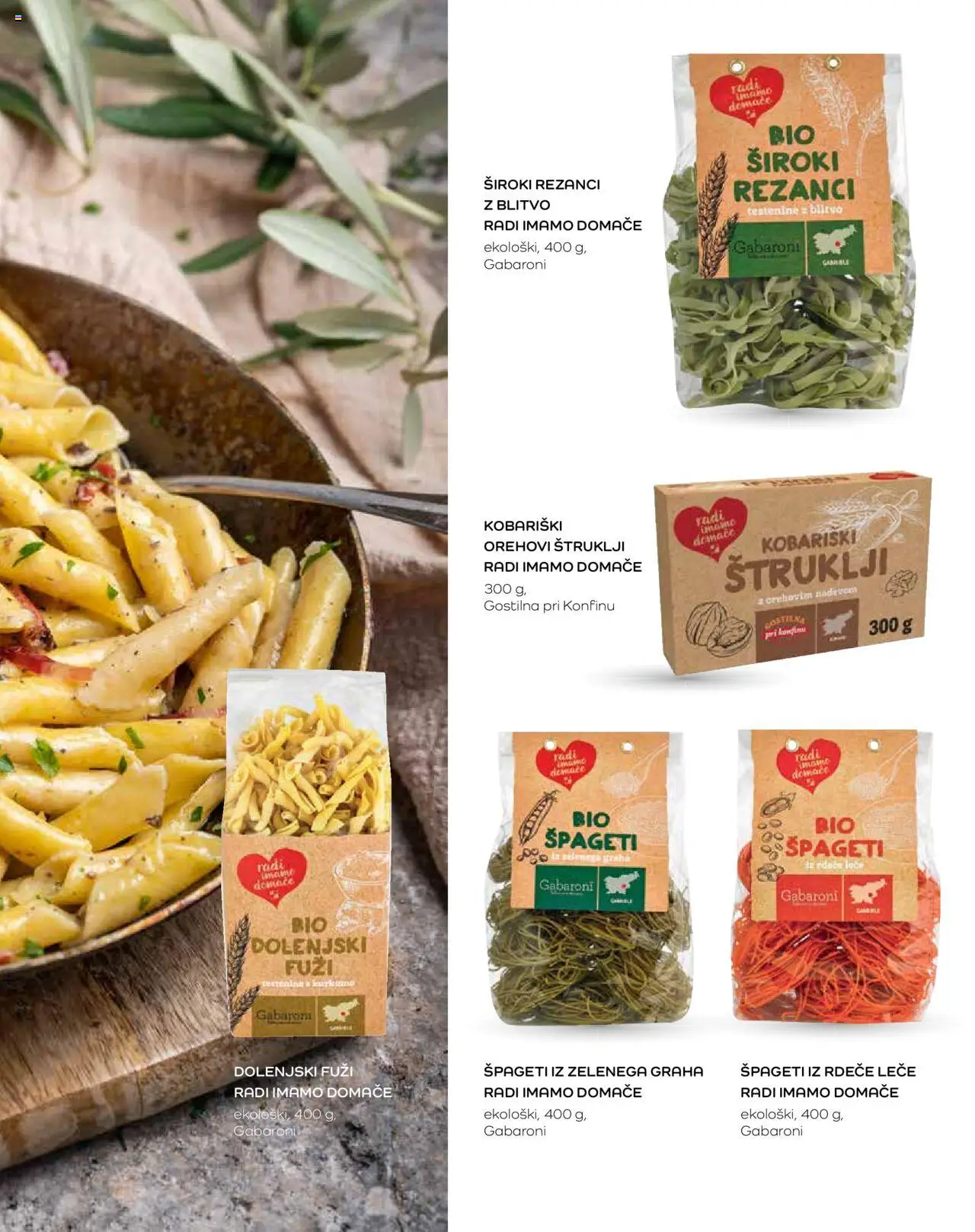 Mercator katalog radi imamo domače domače je preprosto dobro │ velja od 07.03.2024 | Stran: 27 | Izdelki: Štruklji, Rezanci, Spageti, Testenine