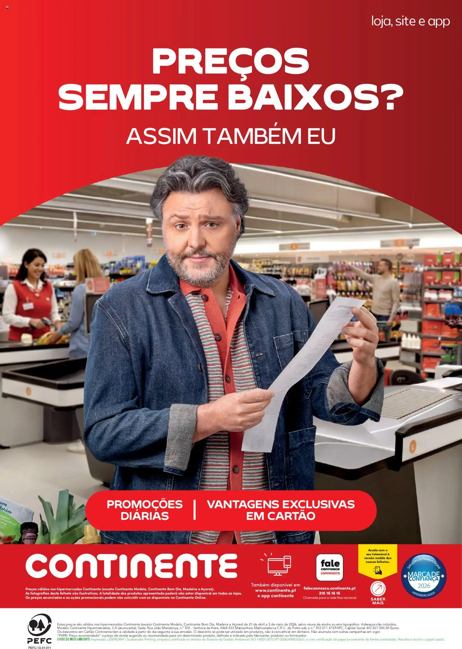 Continente Mercearia A sua despensa, a sua poupança │ válido de 21.04.2026 | Página: 16 | Produtos: Telemóvel