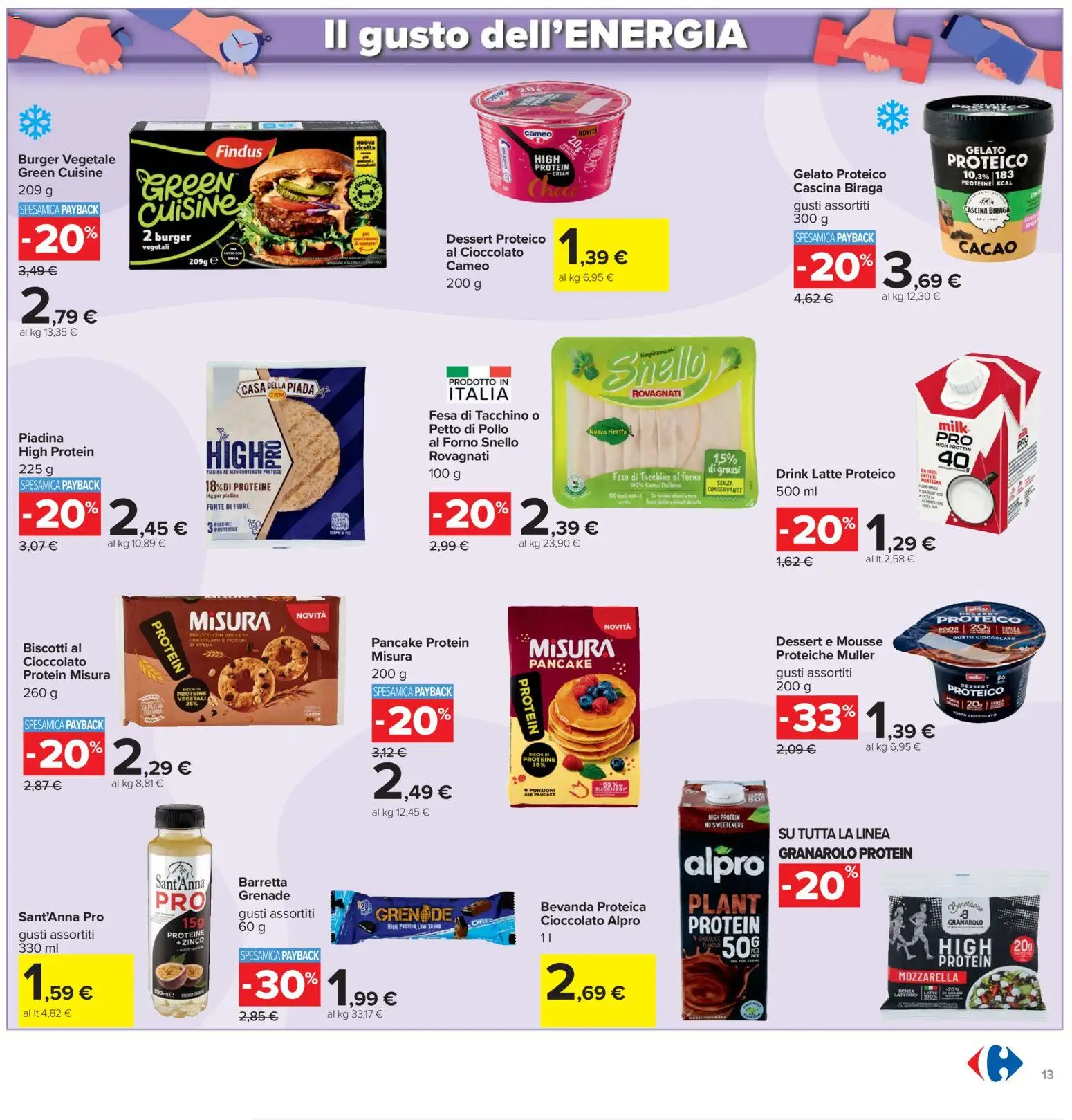 Volantino Carrefour del 02.01.2026 | Pagina: 13 | Prodotti: Pollo, Tacchino, Barretta, Cacao