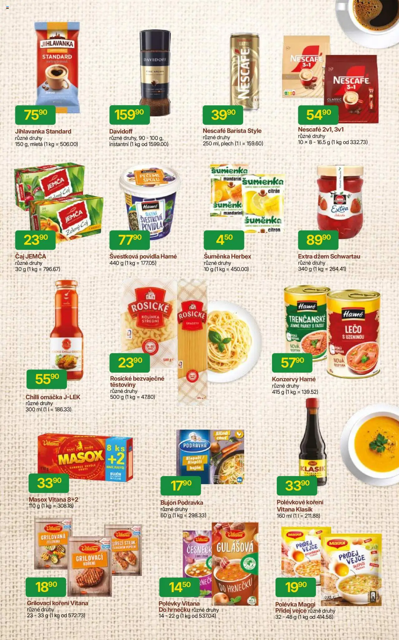 Hruška katalog od 06.08.2025 | Strana: 11 | Produkty: Těstoviny, Párky, Jihlavanka, Lečo