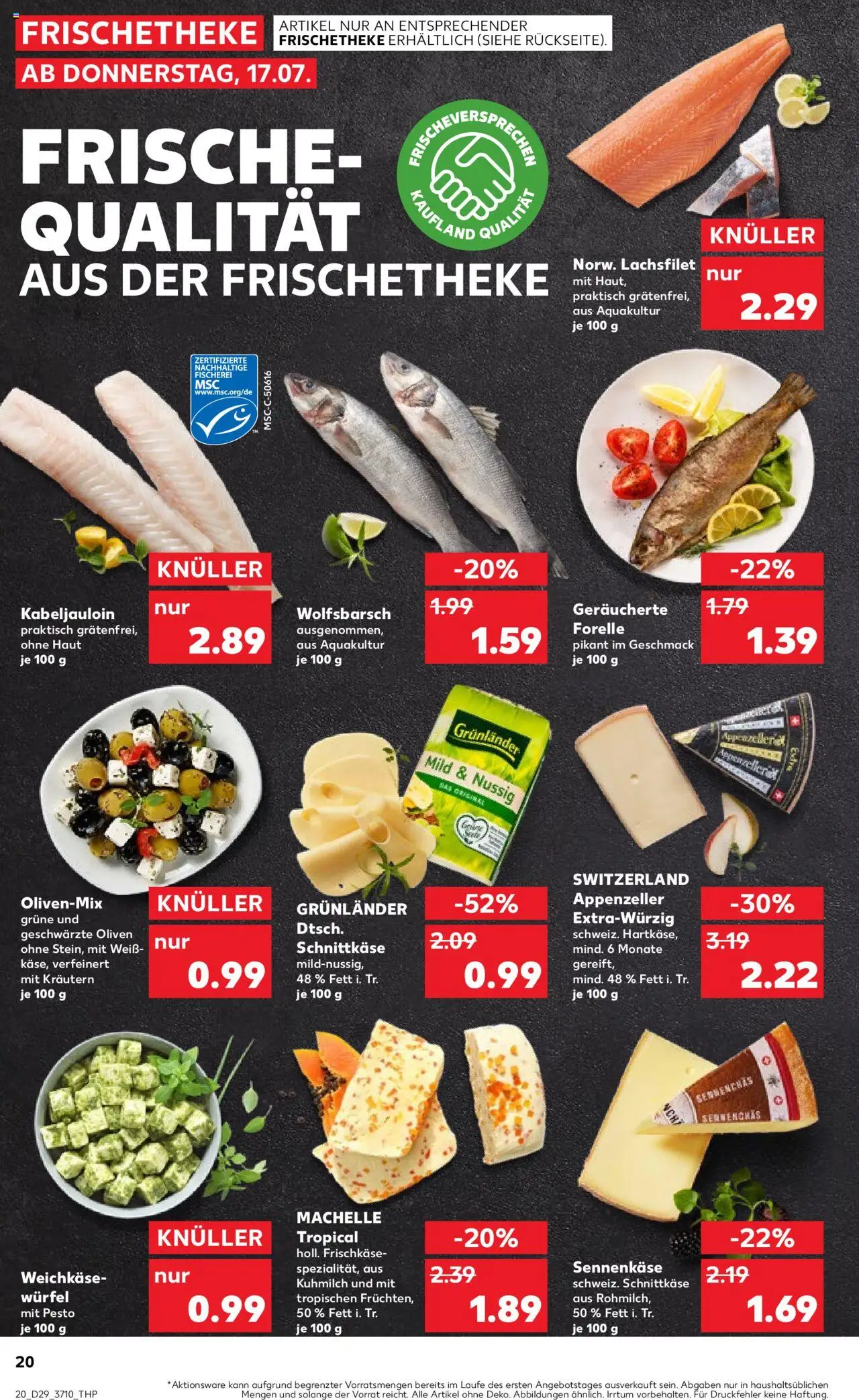 Kaufland prospekt Frankfurt (Oder)	 - gültig ab dem 17.07.2025 | Seite: 20 | Produkte: Grunlander, Frischkase