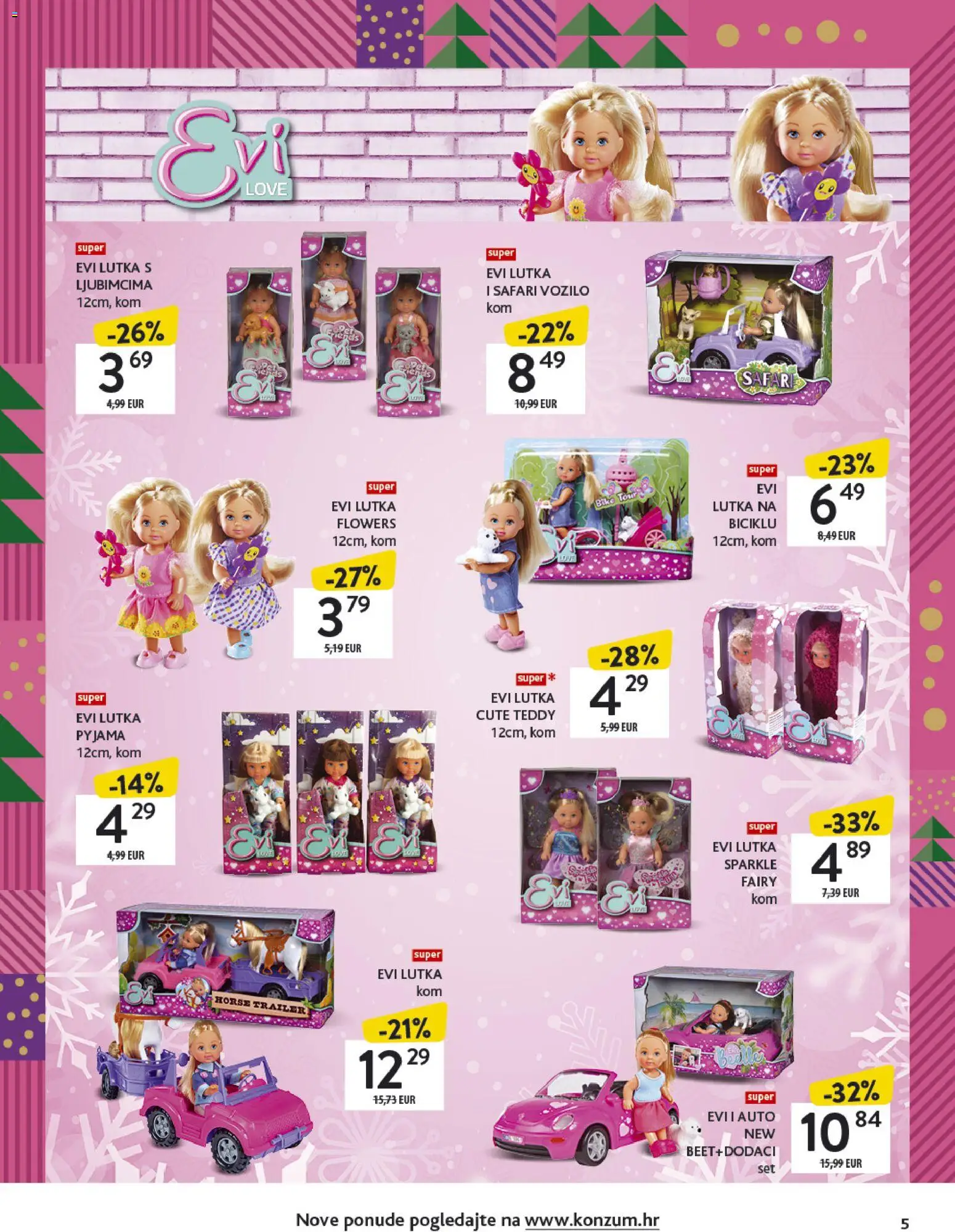 Konzum katalog | vrijedi od 17.11.2025 | Stranica: 5 | Proizvodi: Lutka