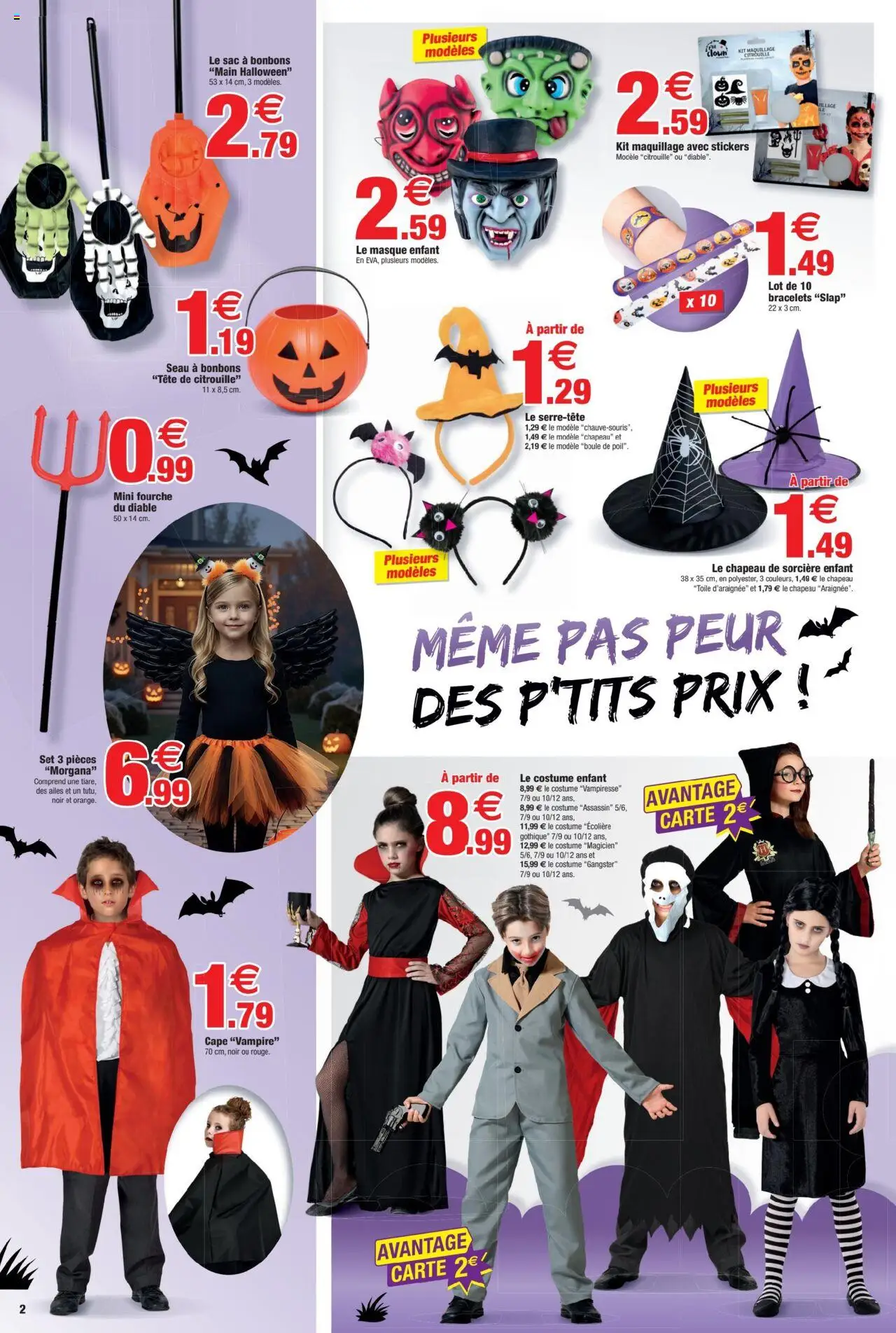 {H1} | Page: 2 | Produits: Citrouille, Masque, Costume, Chapeau