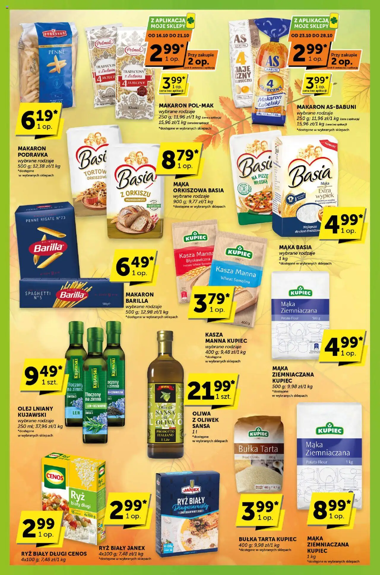 Euro Sklep Gazetka - Sprawdź, co więcej od 16.10.2025 | Strona: 3 | Produkty: Makaron Barilla, Mąka ziemniaczana, Ryż, Makaron
