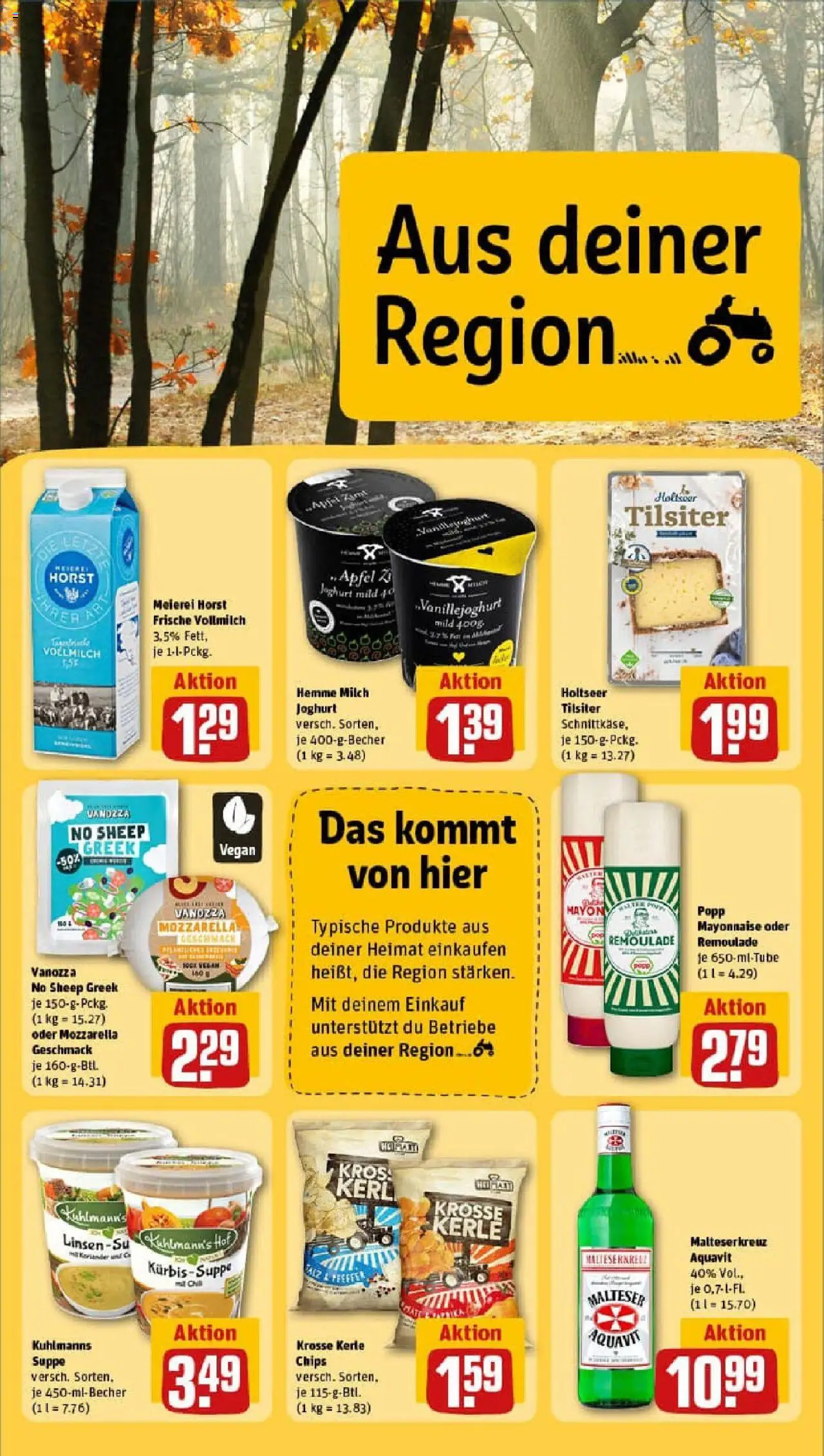 Rewe prospekt Bönningstedt	 – gültig ab 28.09.2025 | Seite: 26 | Produkte: Milch, Joghurt, Mozzarella, Chips