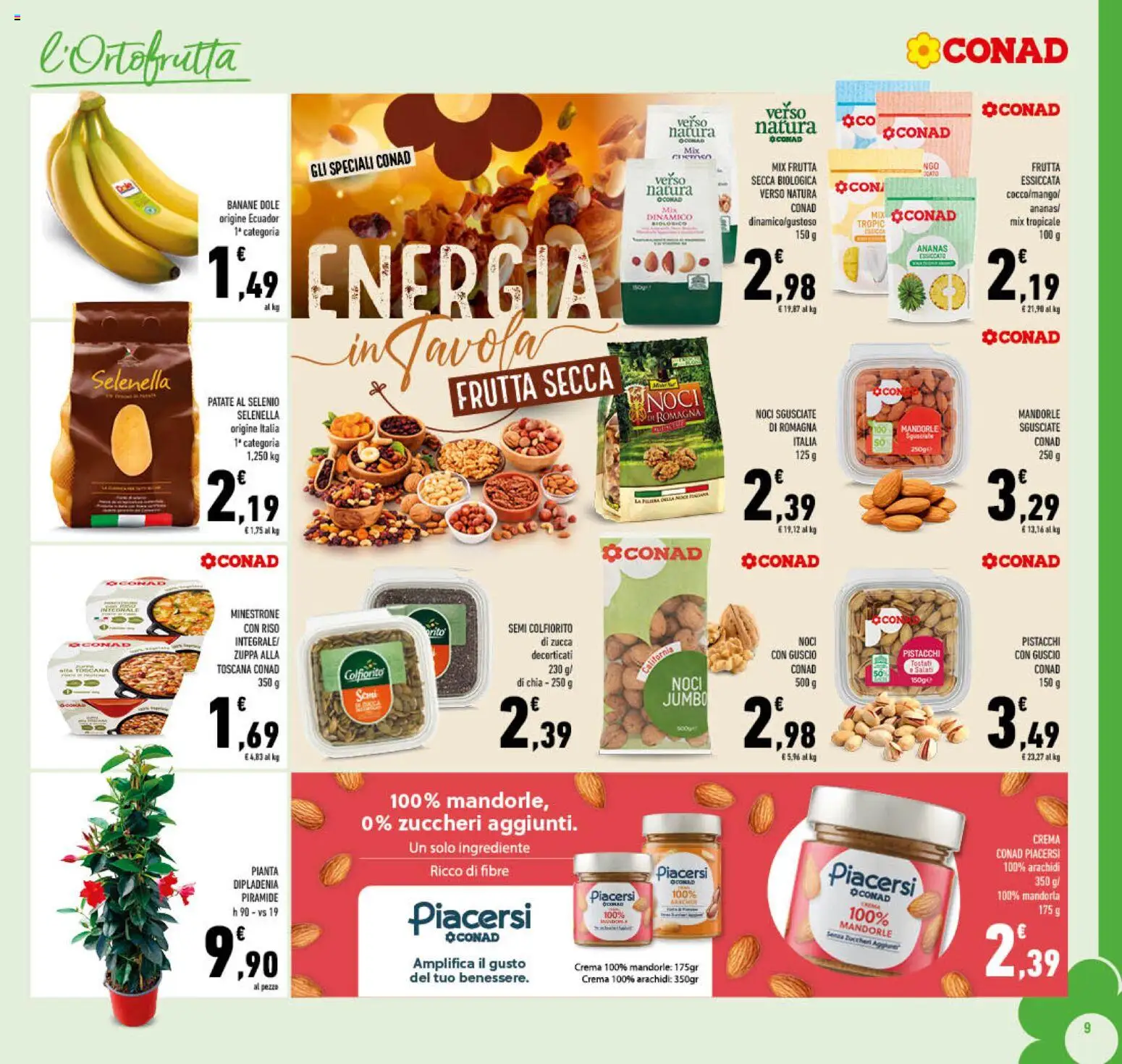 Volantino Conad del 11.03.2026 | Pagina: 9 | Prodotti: Crema, Riso, Patate, Noci
