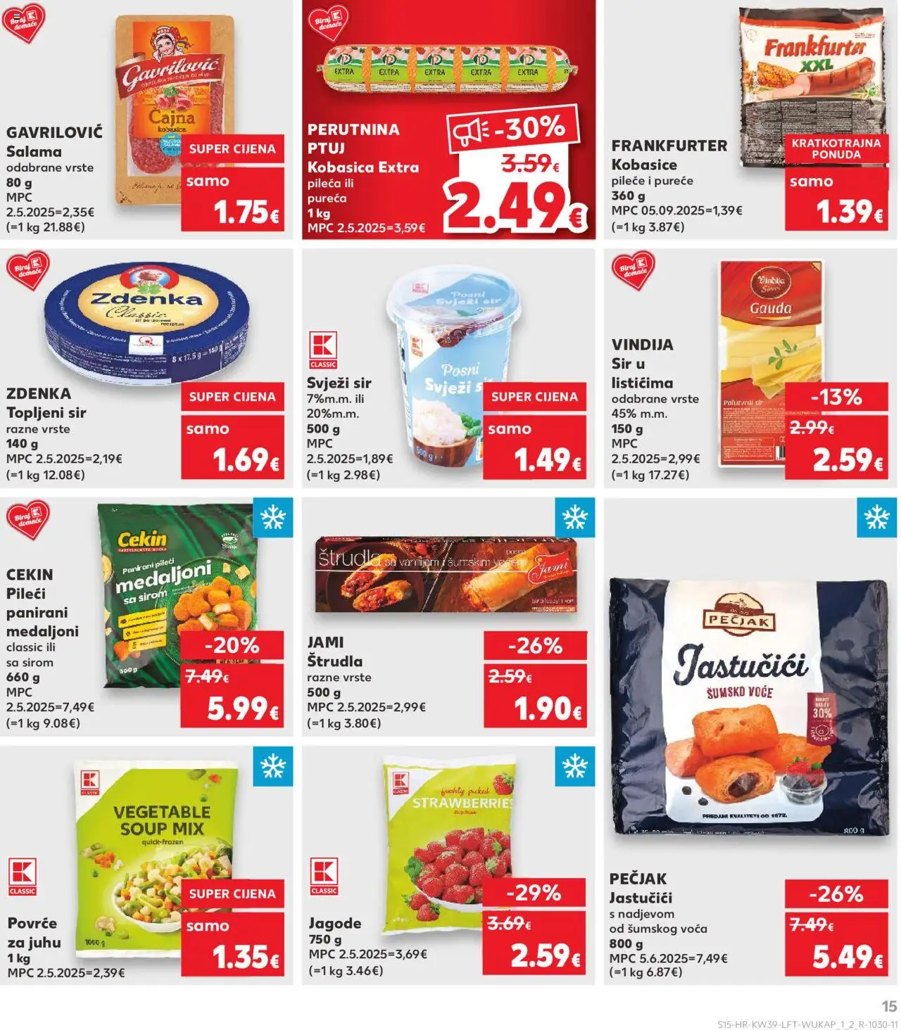 Kaufland HR akciós ujság - amely érvényes a következő dátumtól: 24.09.2025 | Oldal: 15
