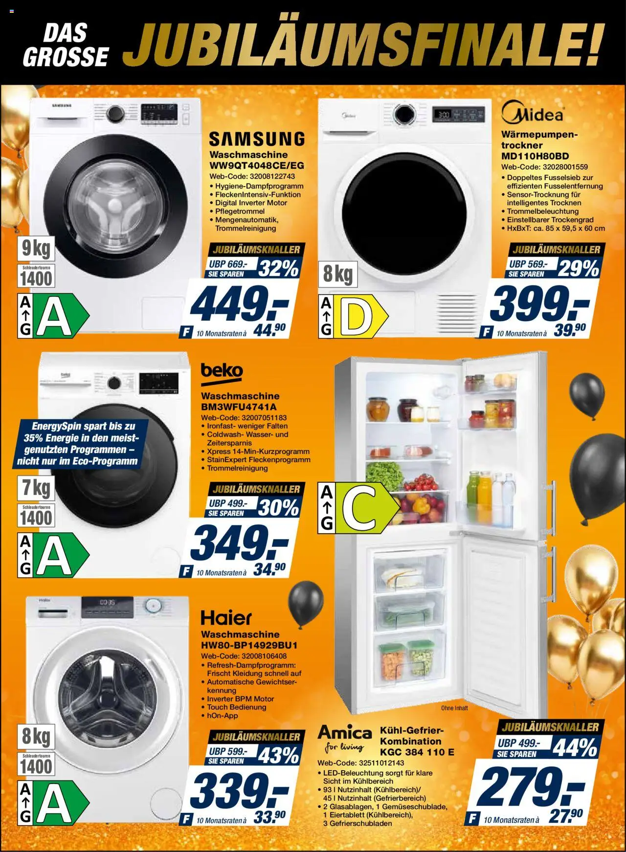 Expert Jubiläumsfinale – gültig ab 20.10.2025 | Seite: 2 | Produkte: Trockner, Waschmaschine, Samsung, Wasser
