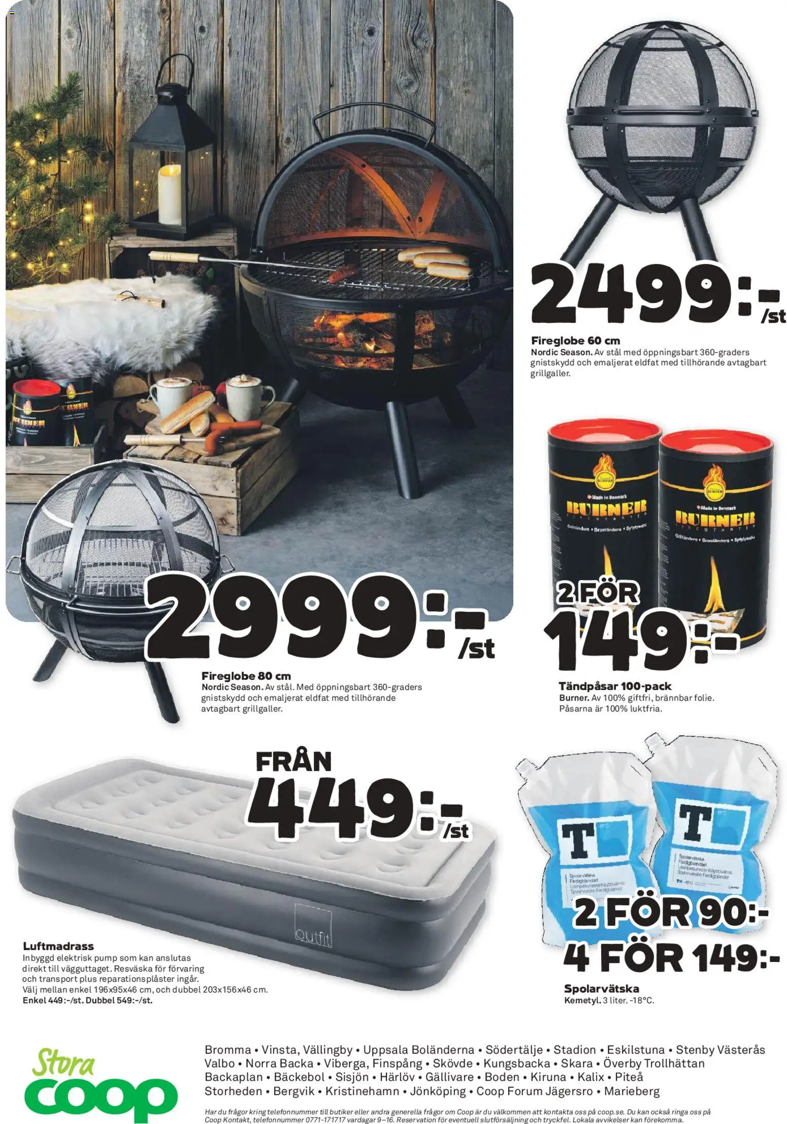 Coop Forum reklamblad aktuell från 16.02.2026 | Sida: 16 | Produkter: Luftmadrass, Pump, Resväska, Spolarvätska