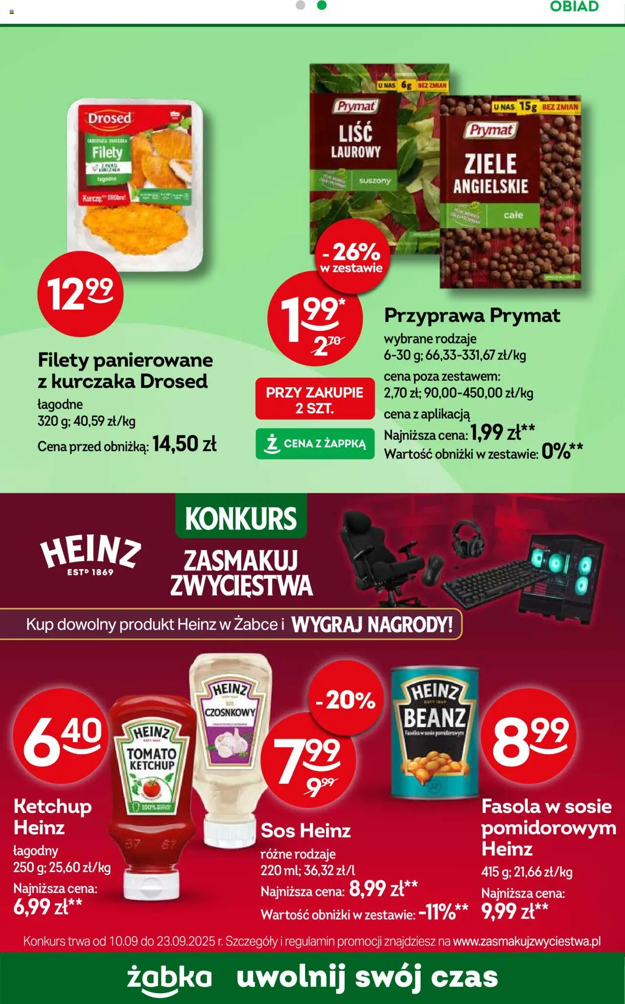 Żabka Gazetka - Codzienne produkty od 10.09.2025 | Strona: 15 | Produkty: Ketchup, Sos