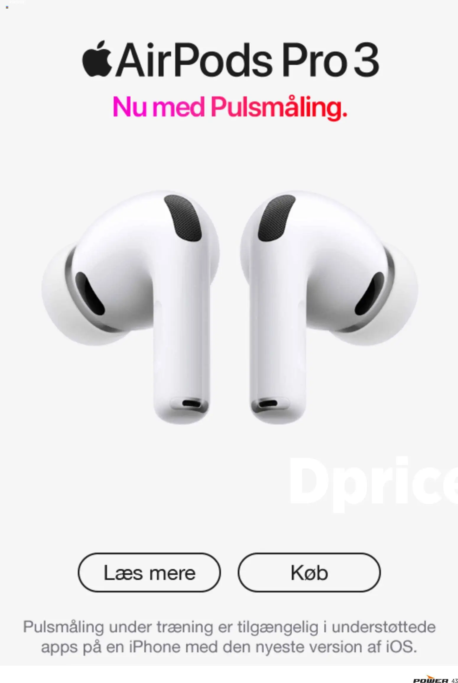 Power tilbudsavis – gyldig fra 17.04.2026 | Side: 43 | Produkter: Airpods