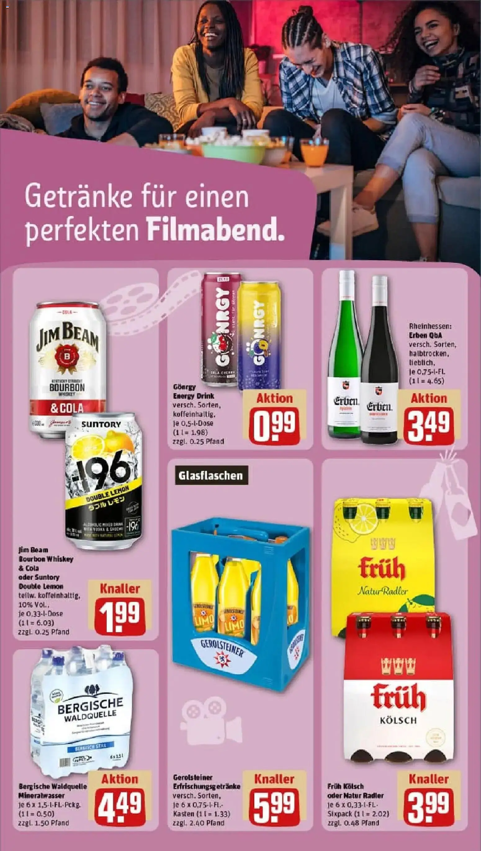 Rewe prospekt Köln / Neustadt-Süd	 – gültig ab 23.11.2025 | Seite: 15 | Produkte: Cola, Mineralwasser, Whiskey, Gerolsteiner