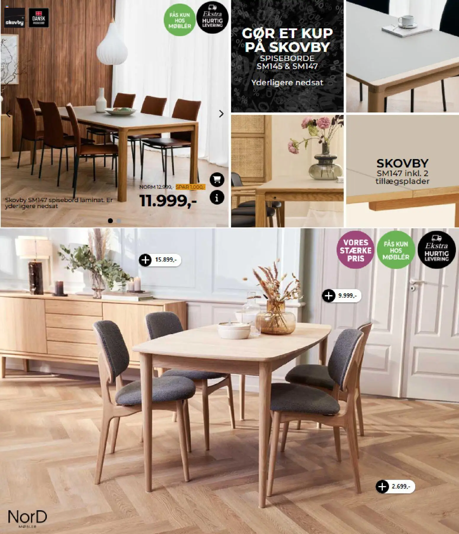 Møblér tilbudsavis – gyldig fra 31.10.2025 | Side: 23 | Produkter: Spiseborde