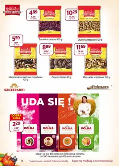 Pogląd oferty "Społem Gazetka" - ważna od 01.11.2025 | Strona: 14 | Produkty: Pierogi, Półka, Żurawina, Orzechy