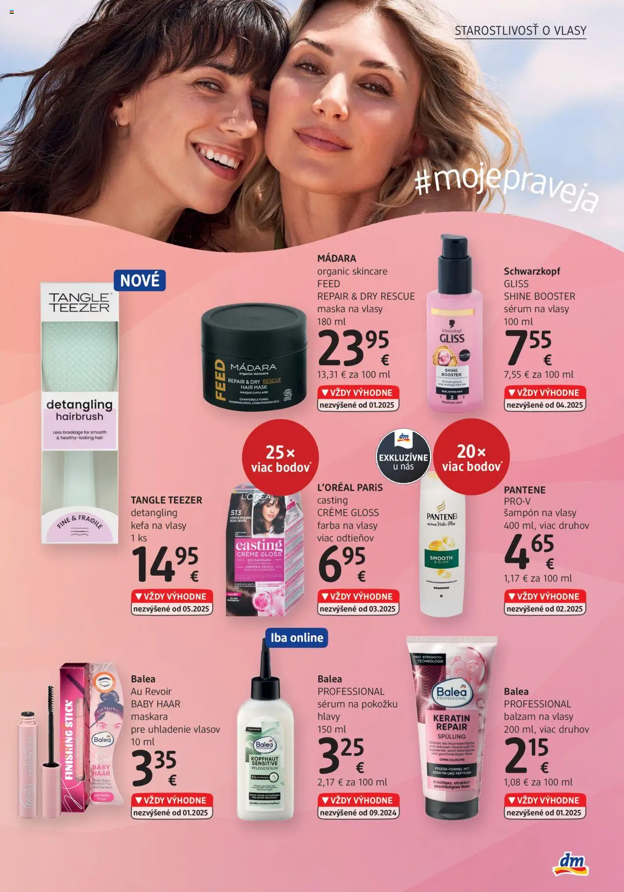 dm drogerie Journal Júl 2025 │ platný od 01.07.2025 | Strana: 19 | Produkty: Šampón, Maska na vlasy, Farba na vlasy, Kefa