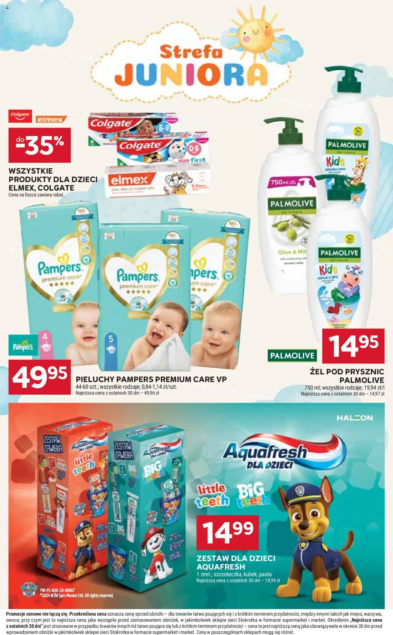 Stokrotka Gazetka od 29.05.2025 | Strona: 47 | Produkty: Stokrotka, Pampers, Prysznic, Żel pod prysznic