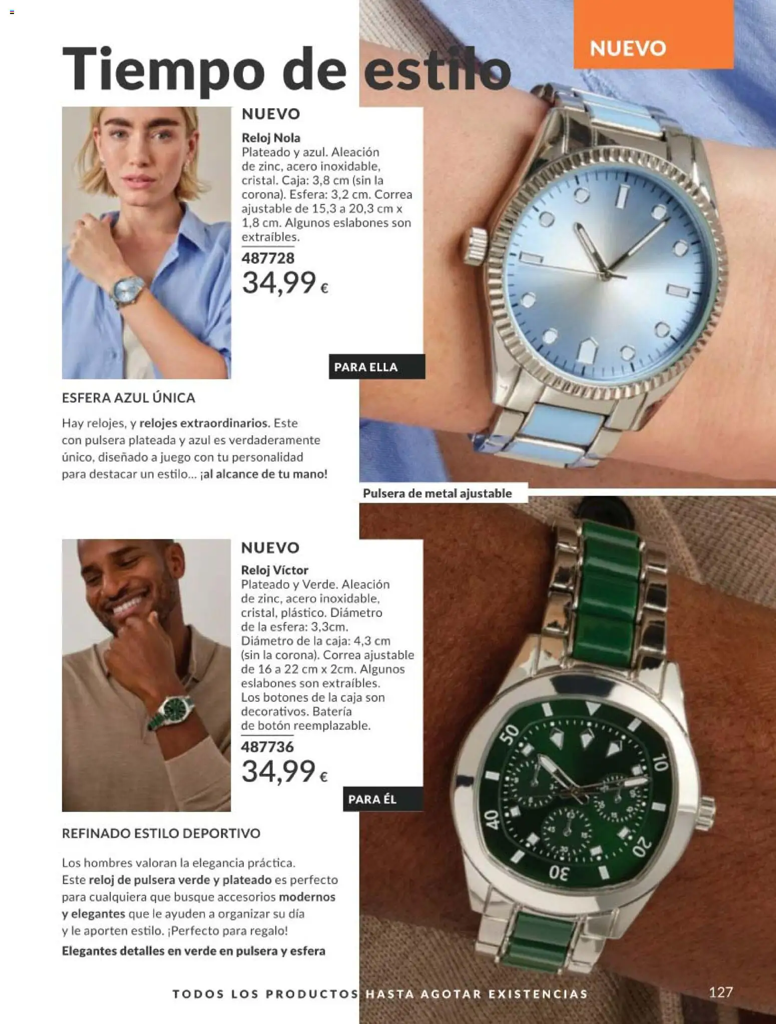 Catálogo AVON campaña 5 │ válido desde el 01.05.2026 | Página: 127 | Productos: Reloj, Caja, Batería