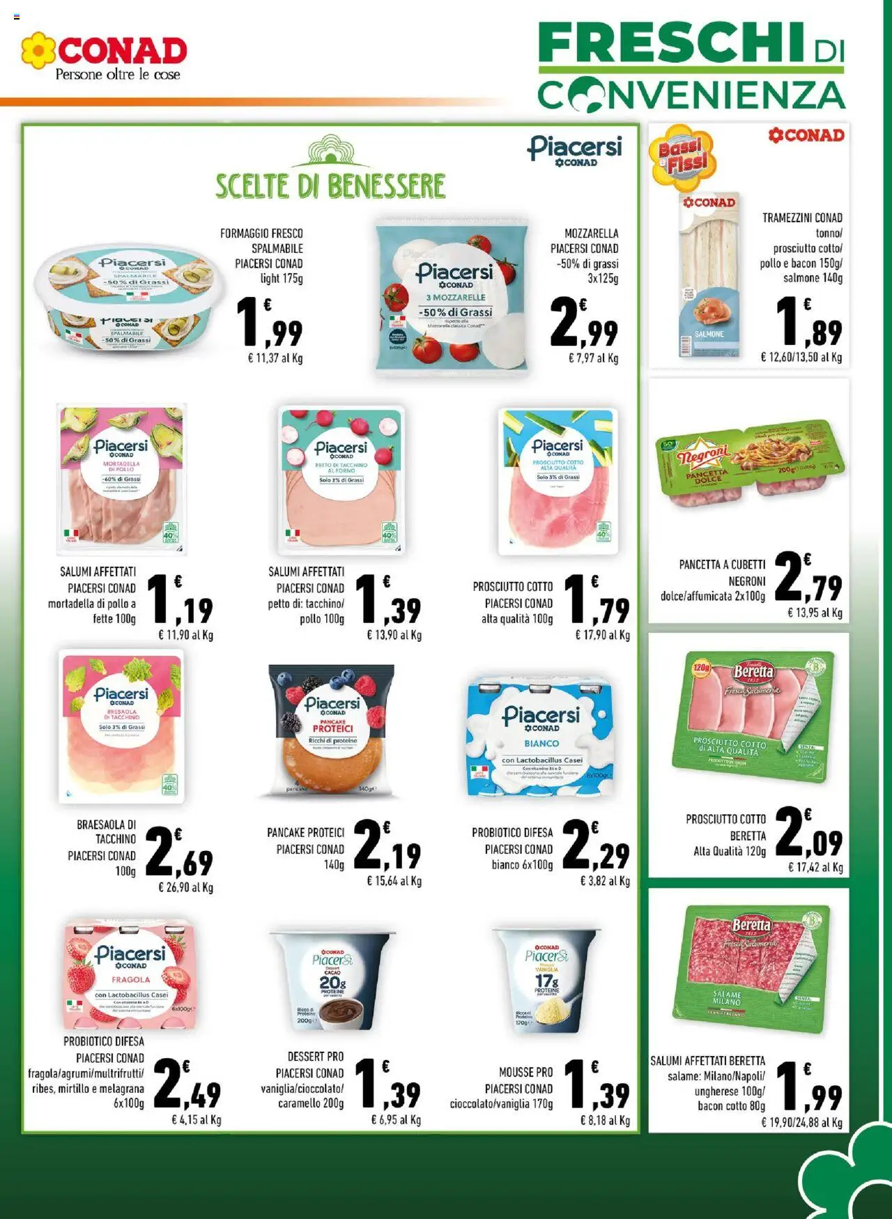 Volantino Conad del 27.08.2025 | Pagina: 3 | Prodotti: Pollo, Bresaola, Tacchino, Mortadella