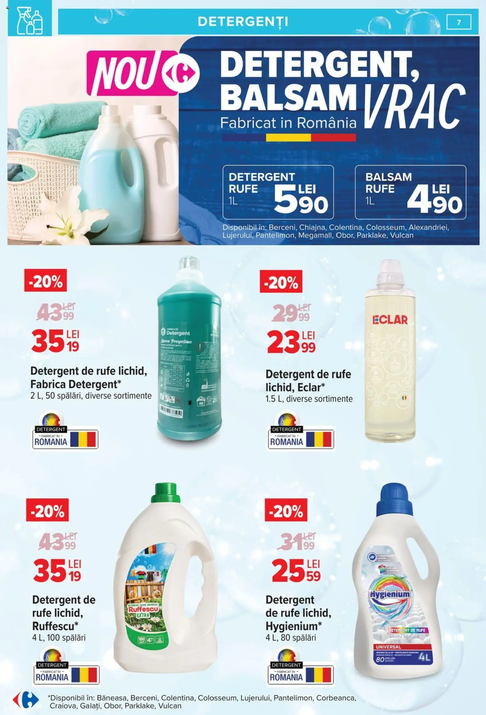 Noul catalog Carrefour – valabil de la 09.03.2026 | Pagină: 7 | Produse: Balsam, Detergent