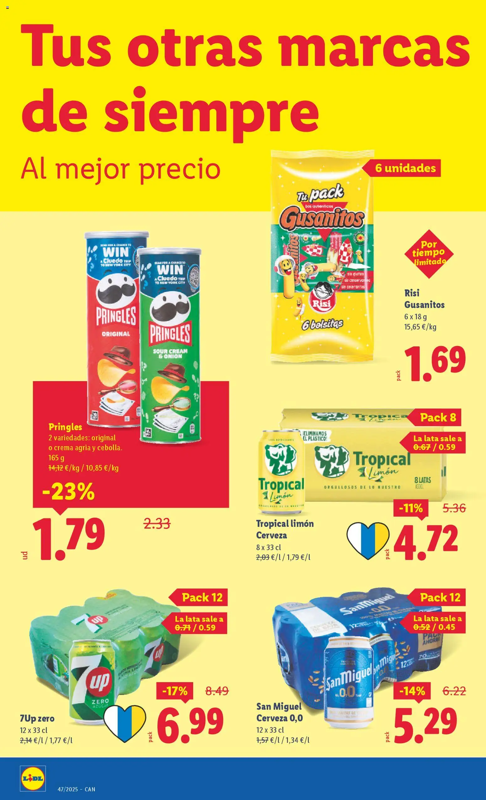 Lidl - Canarias │ válido desde el 17.11.2025 | Página: 26 | Productos: Lima, Cerveza, Crema agria, Crema